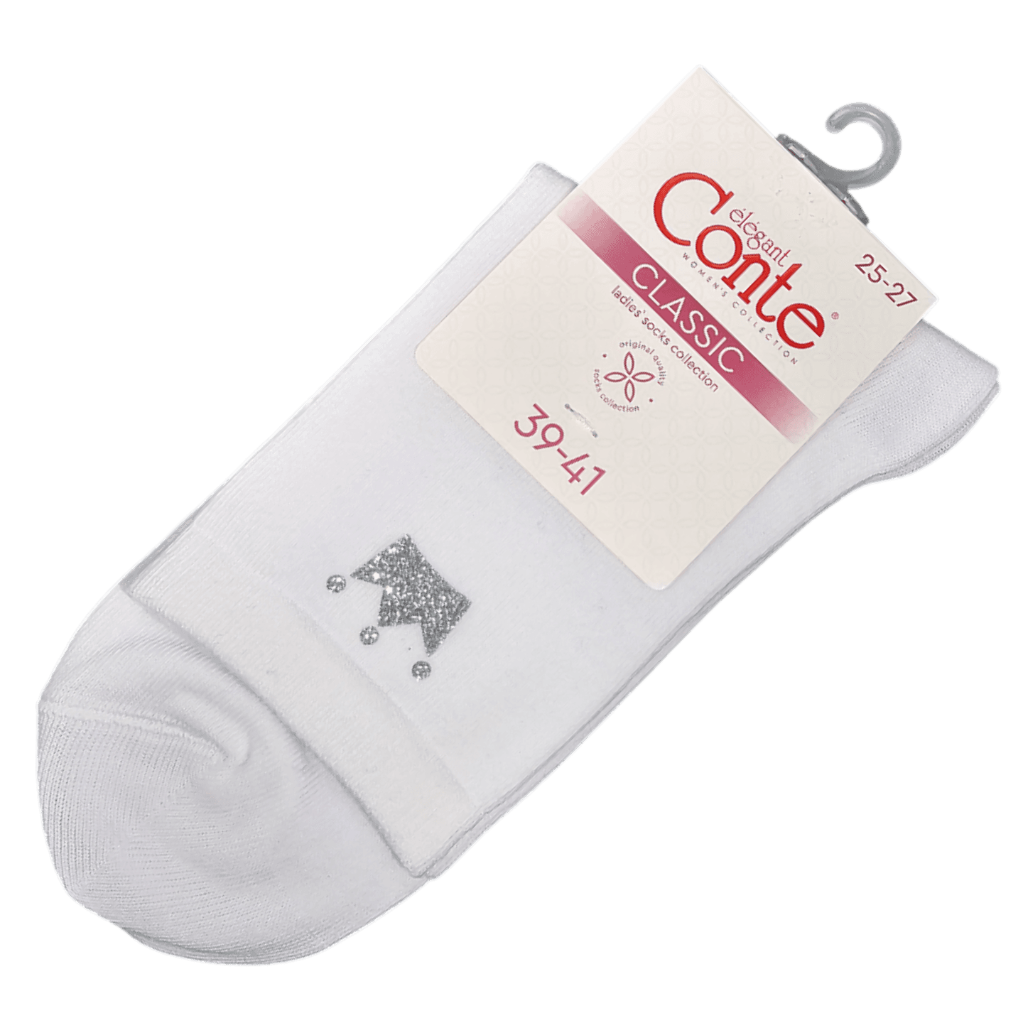 Носки женские белые «Conte» classic  р. 39-41