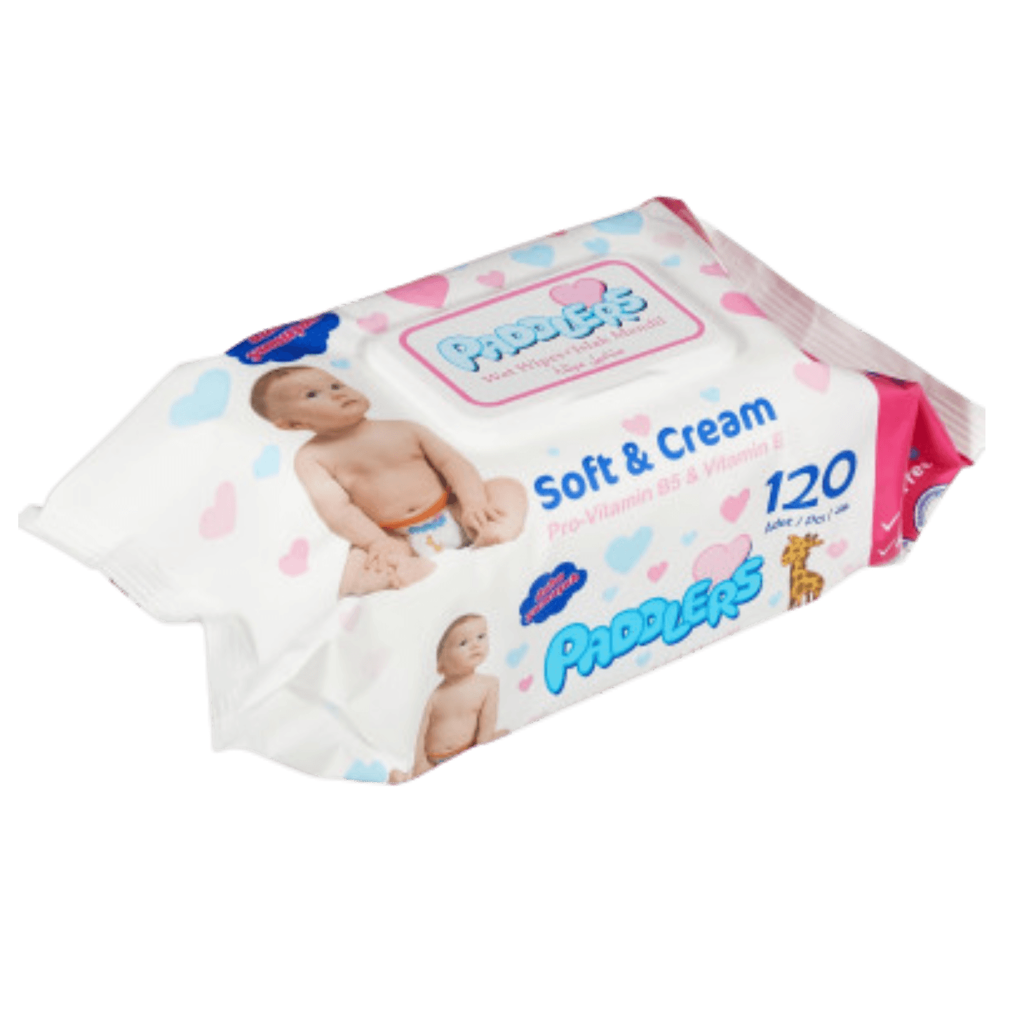 Салфетки влажные «Paddlers soft & cream» 120 шт