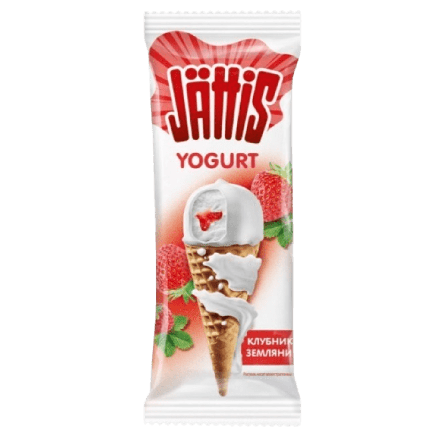 Мороженое «Jattis yogurt» клубника-земляника