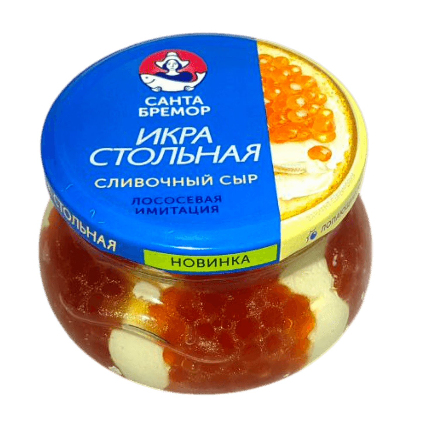 Икра лососевая «Стольная» сливочный сыр (имитация) 