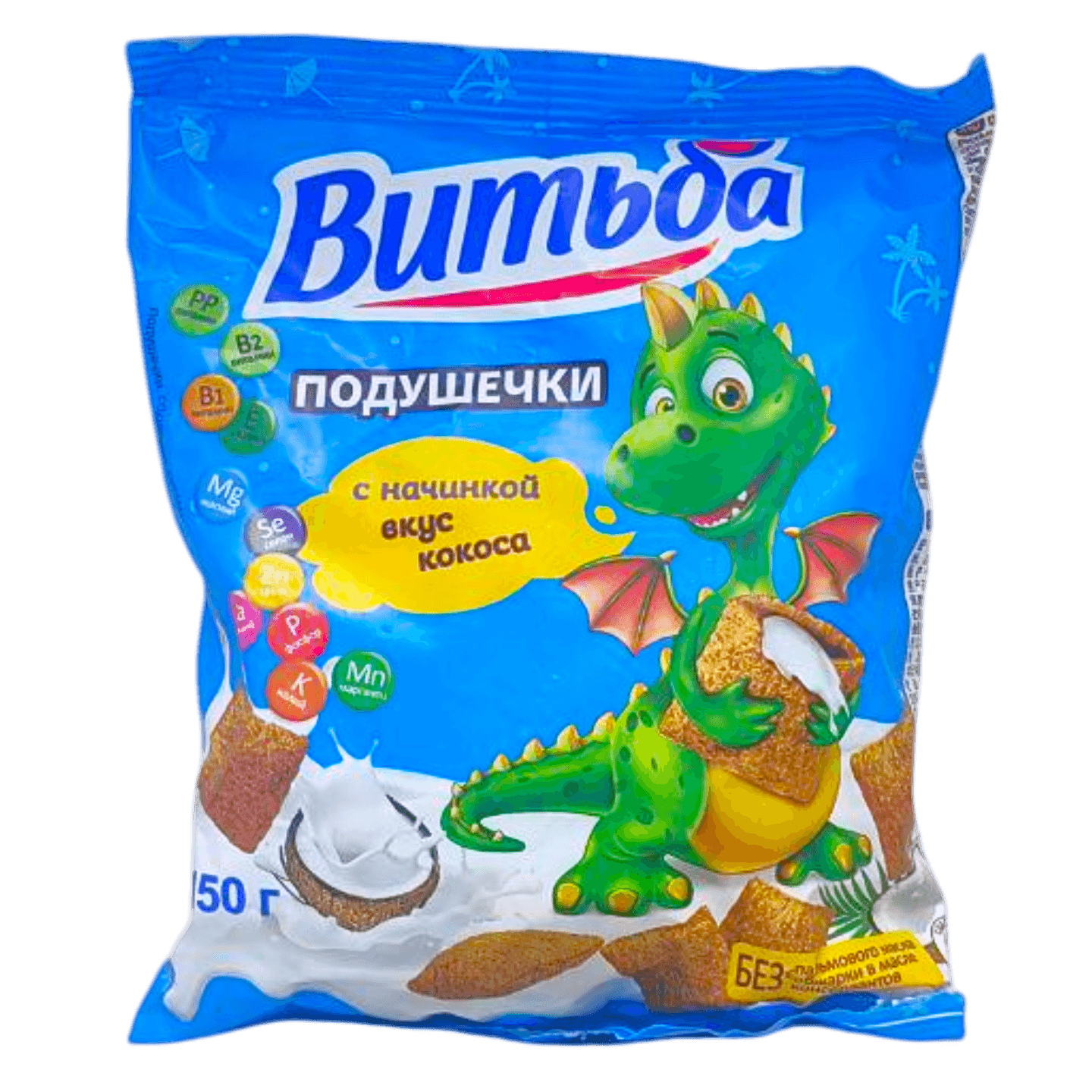 Подушечки «Витьба» с начинкой вкус кокоса