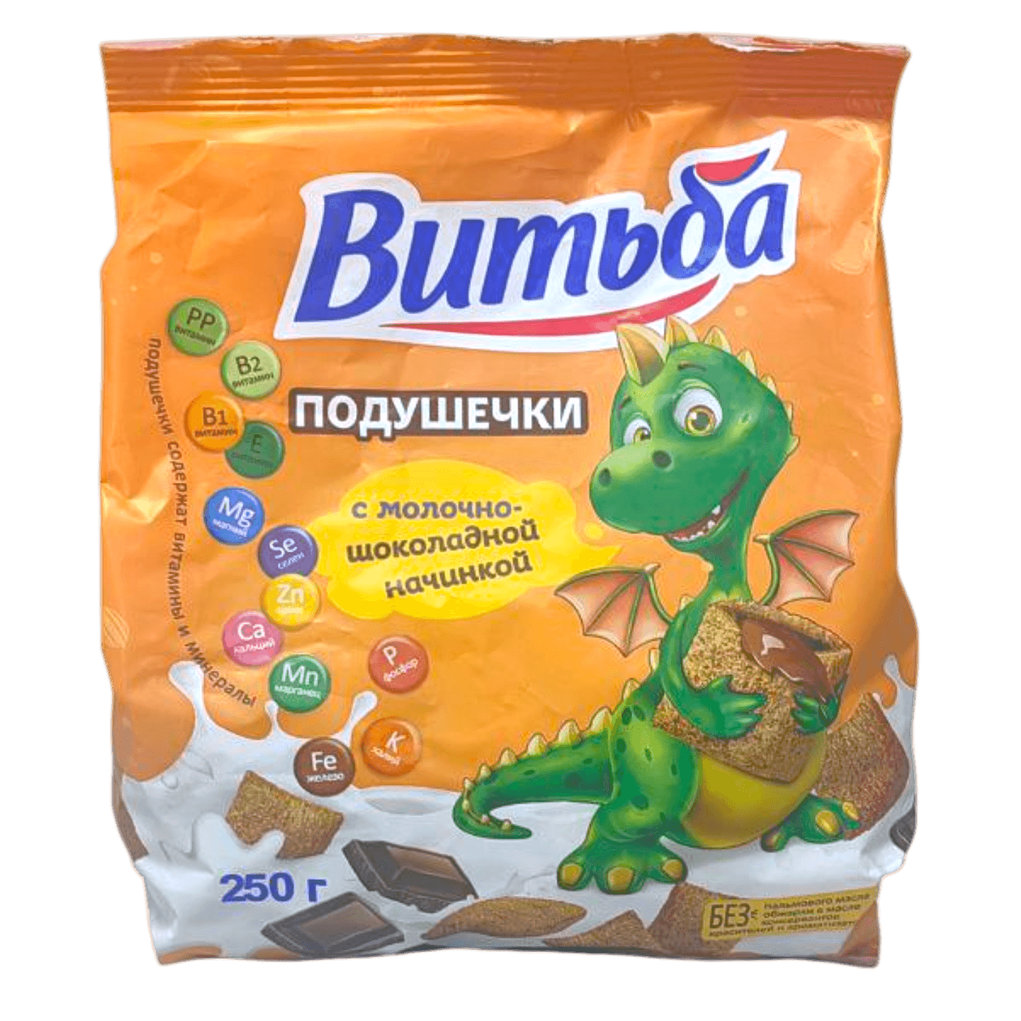 Подушечки «Витьба» с молочно-шоколадной начинкой