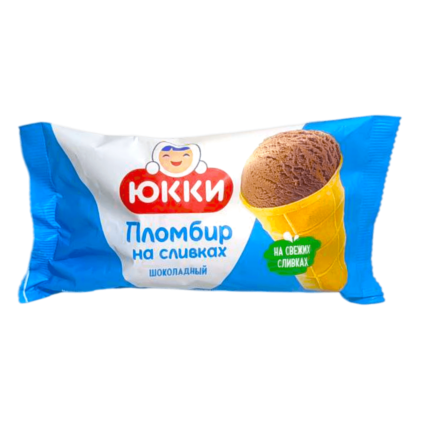 Мороженое «Юкки» пломбир на сливках шоколадный