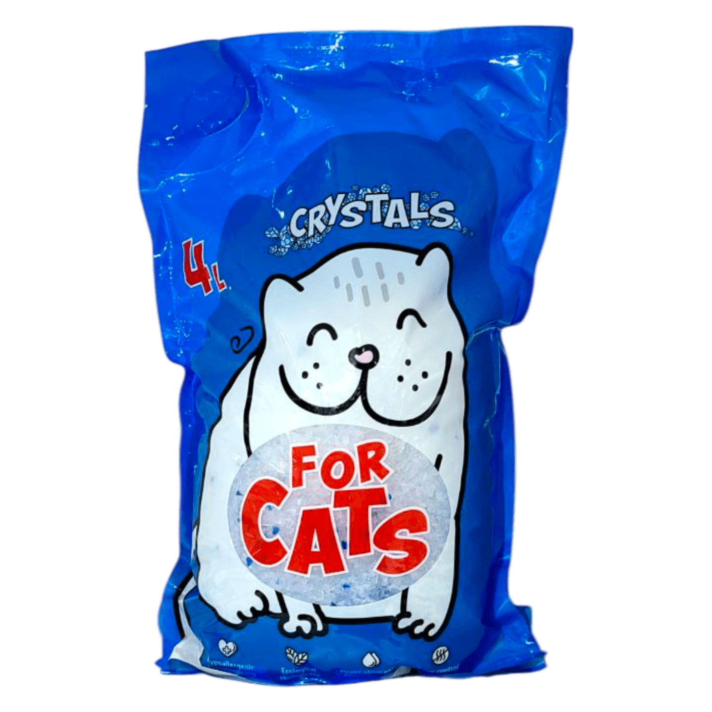 Наполнитель силикагелевый «For cats» кристаллы 4 л