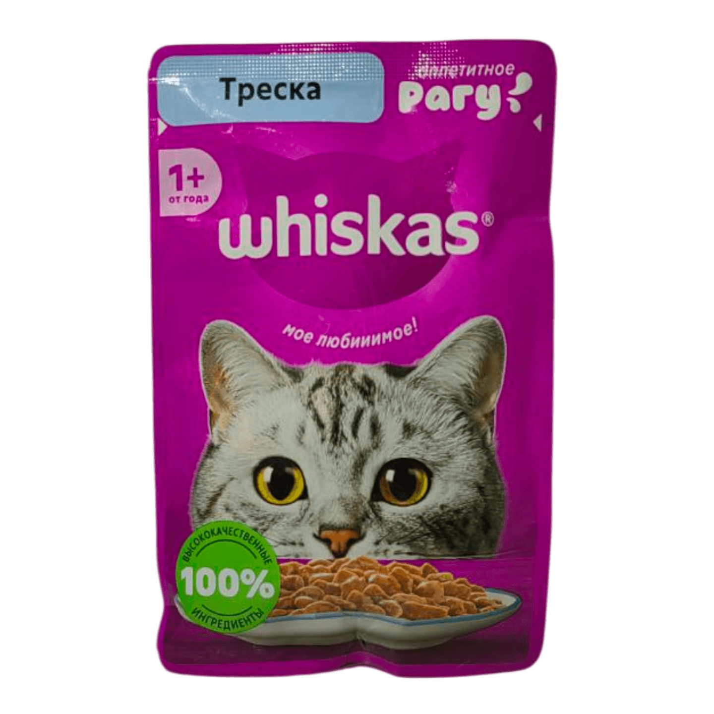 Корм для взрослых кошек «Whiskas» рагу с треской