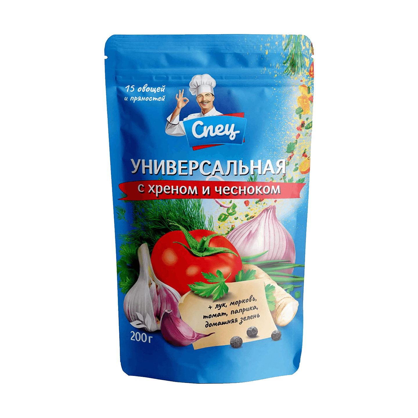 Приправа «Спец Универсальная» с хреном и чесноком 