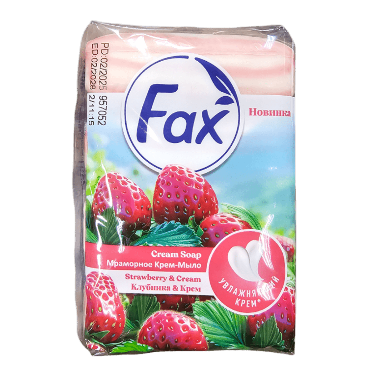 Крем-мыло туалетное «Fax» клубника-крем