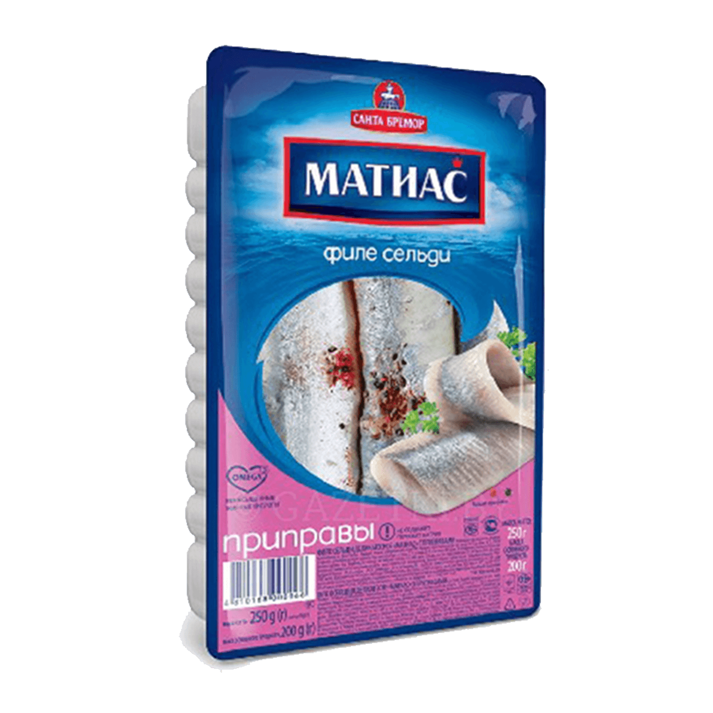 Филе сельди «Матиас» с приправами