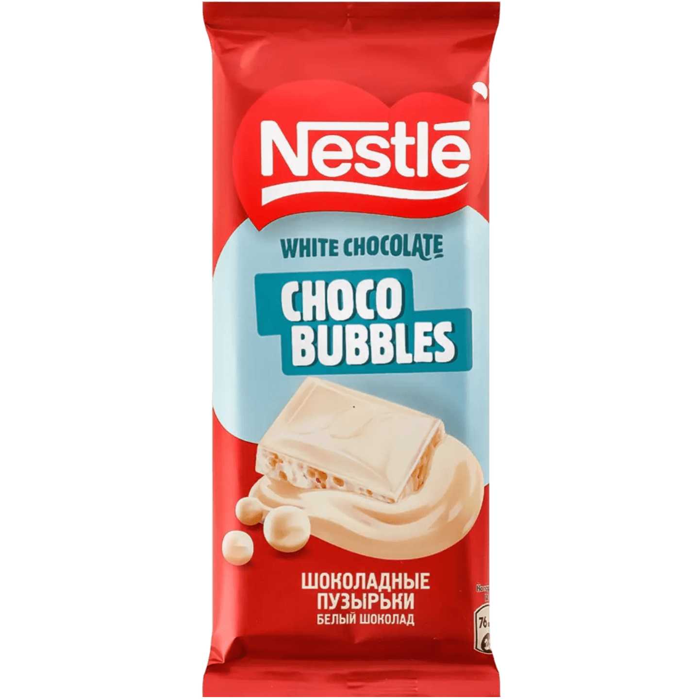 Шоколад белый «Nestle» молочные пузырьки