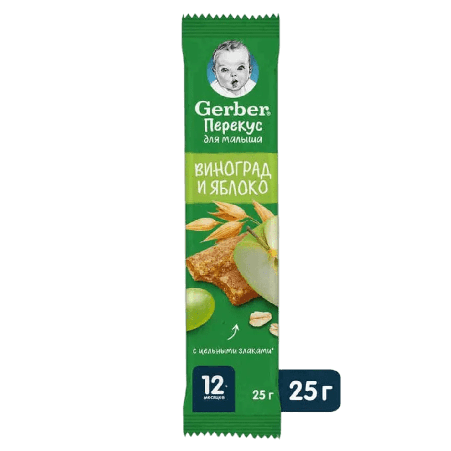 Батончик фруктово-злаковый «Gerber» виноград-яблоко