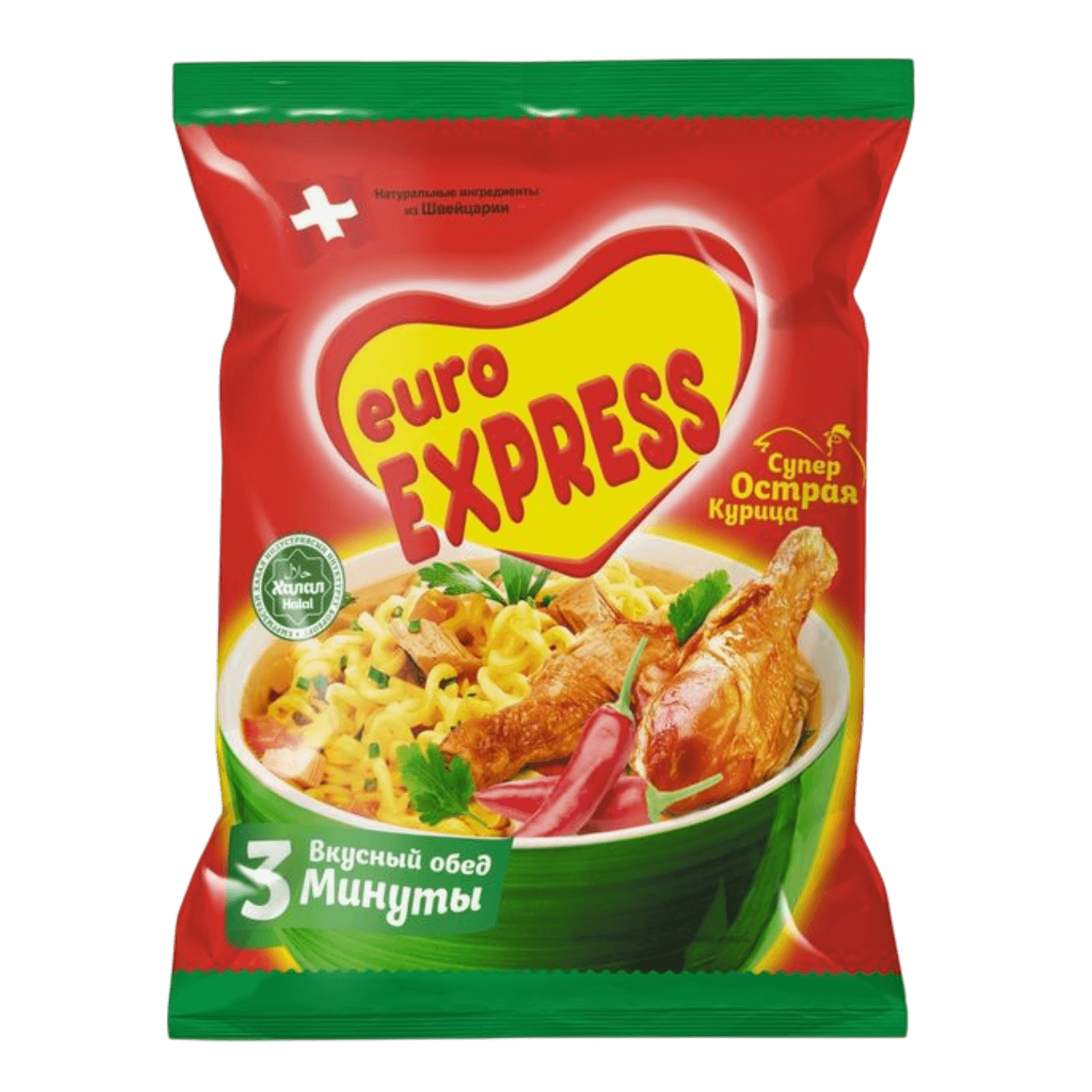 Лапша быстрого приготовления «Euro Express»  острая курица