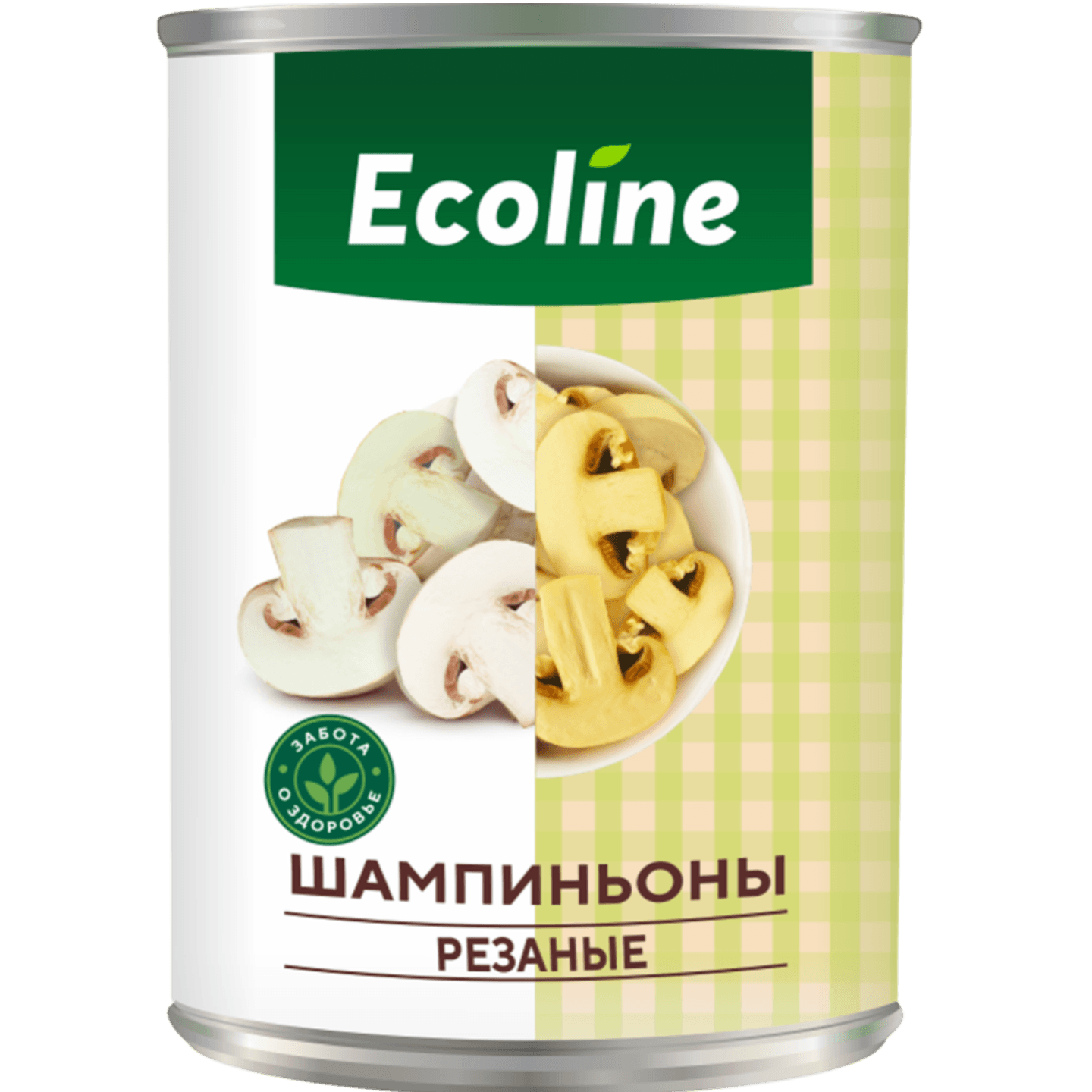 Шампиньоны резаные «Ecoline» консервированные
