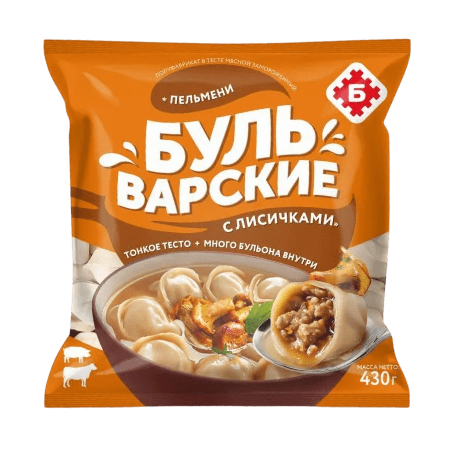 Пельмени «Бульварские» с лисичками
