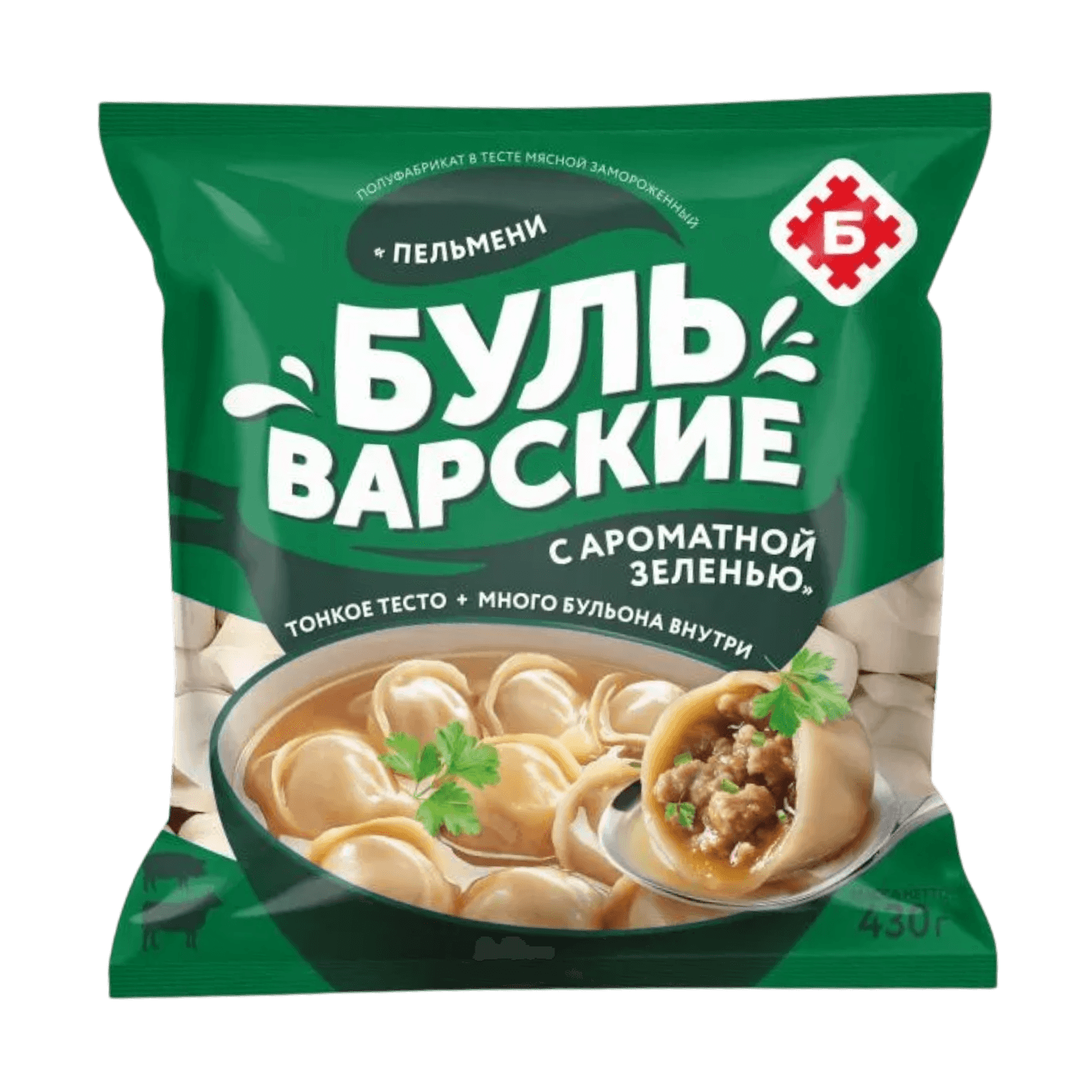 Пельмени «Бульварские» с ароматной зеленью