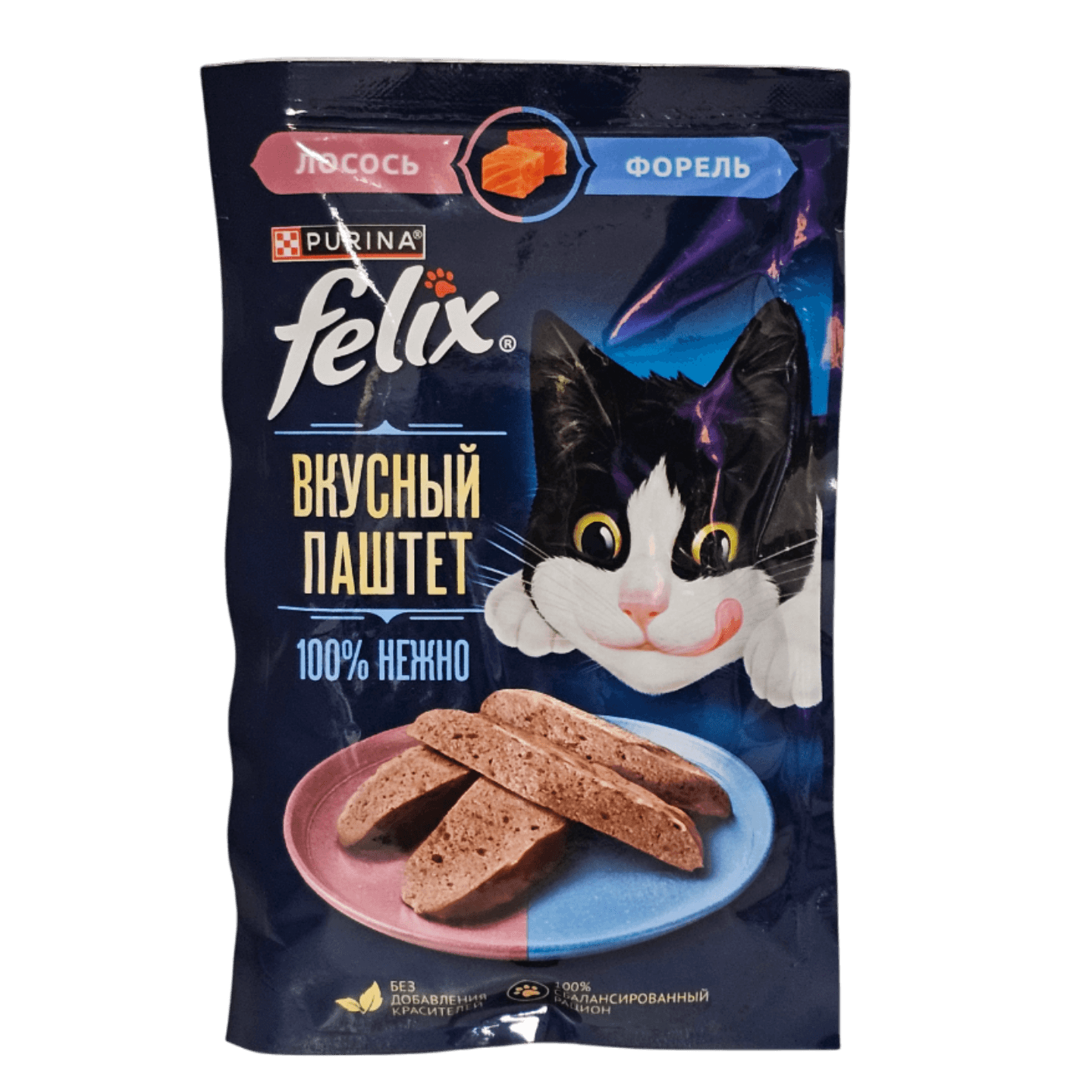 Корм для кошек «Felix» паштет со вкусом лосося и форели