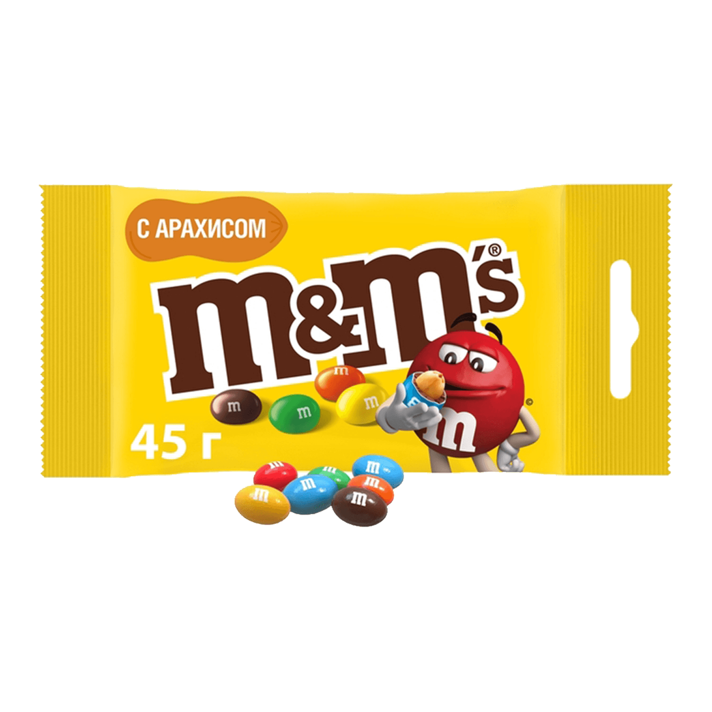 Драже «M&M's» с арахисом и молочным шоколадом 
