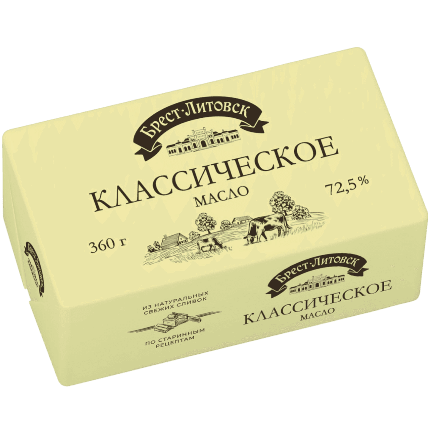 Масло сладкосливочное «Брест-Литовск» классическое 72,5%