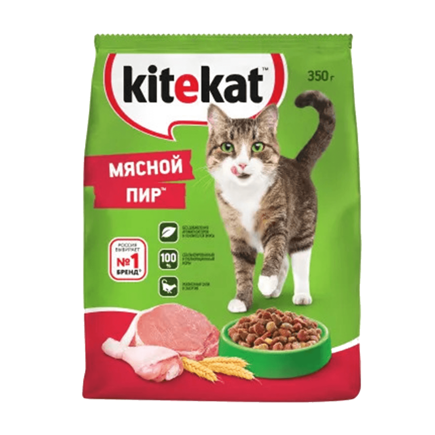 Корм для взрослых кошек «Kitekat» мясной пир