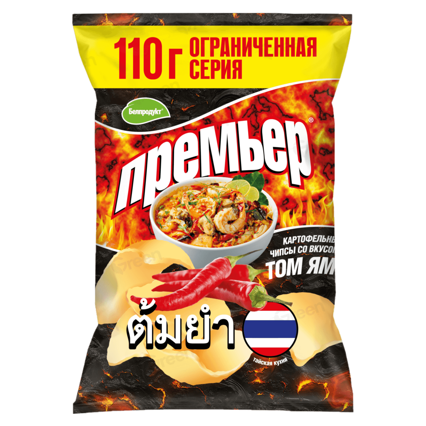 Чипсы «Премьер» со вкусом «Том Ям»
