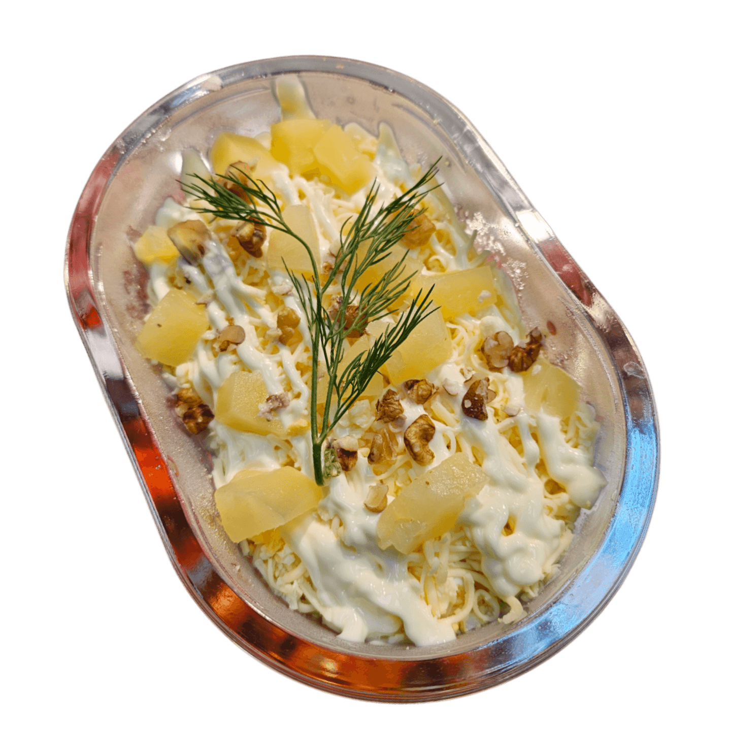Салат «Праздничный» с ананасом