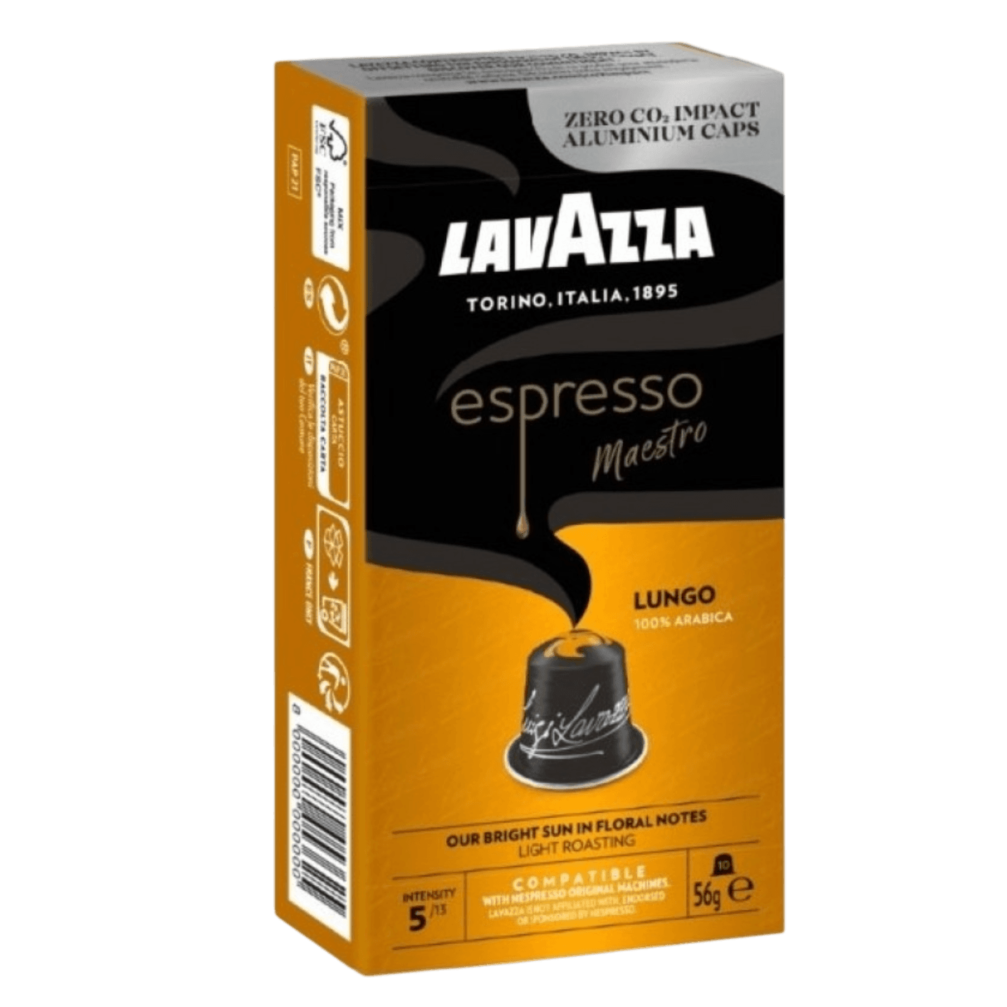 Кофе натуральный «LavAzza espresso Maestro Lungo» светлообжаренный в капсулах
