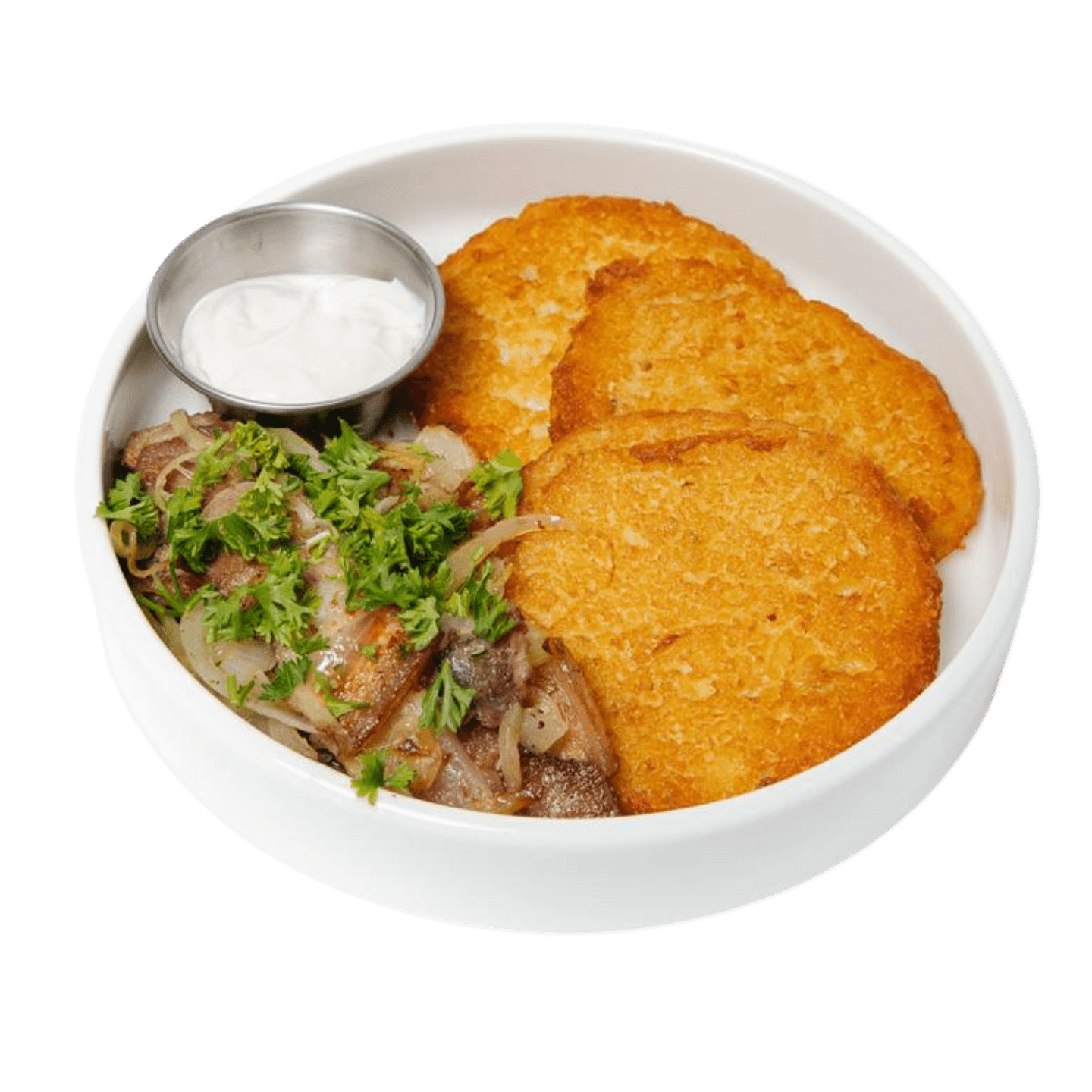 Драники со шкварками
