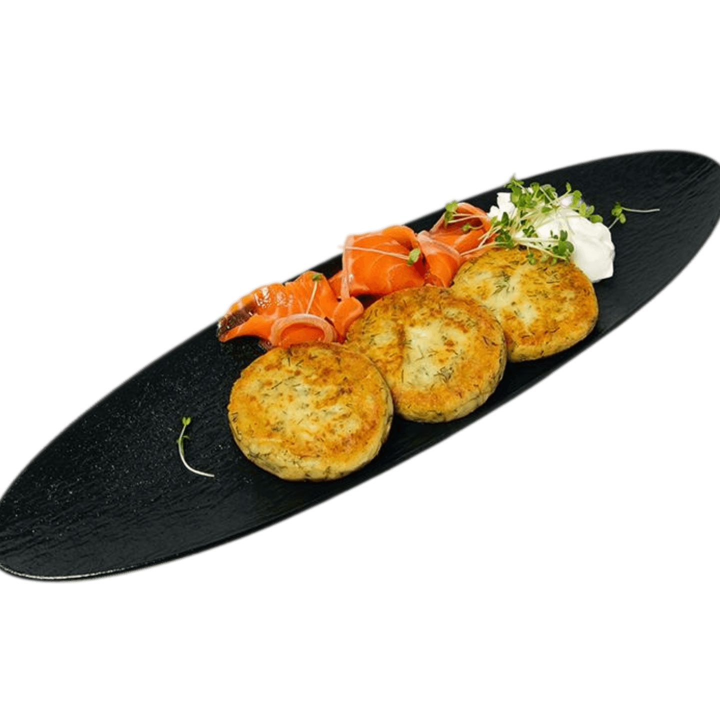 Сырники с семгой и зеленью