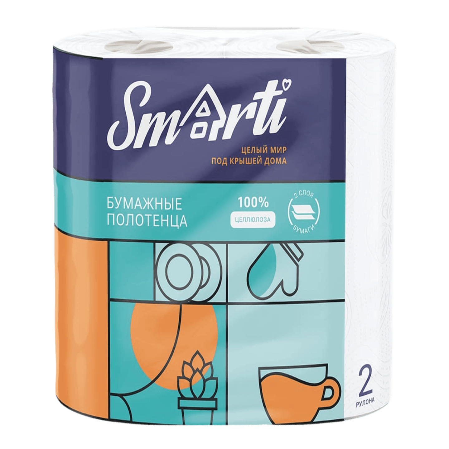Полотенце бумажные «Smarti» 2сл
