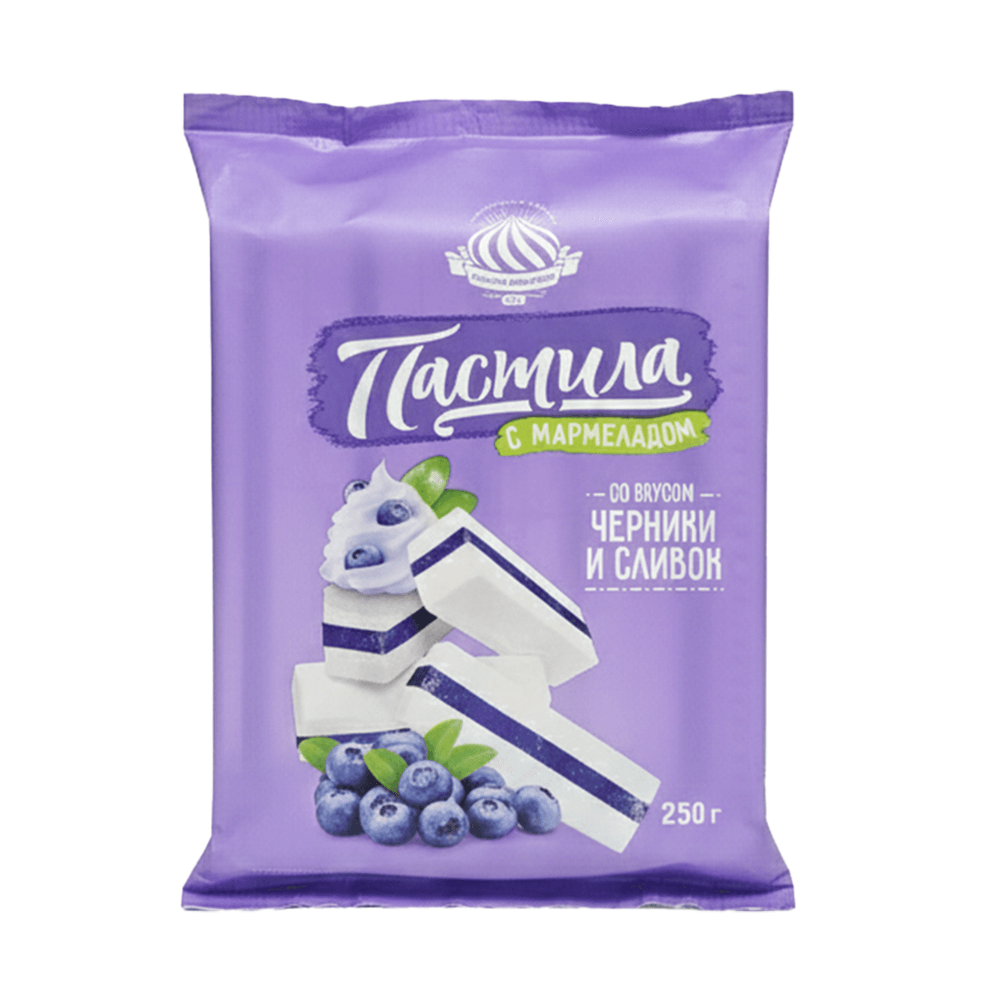 Пастила с мармеладом «Красный Мозырянин» черника и сливки - Мир Продуктов №4