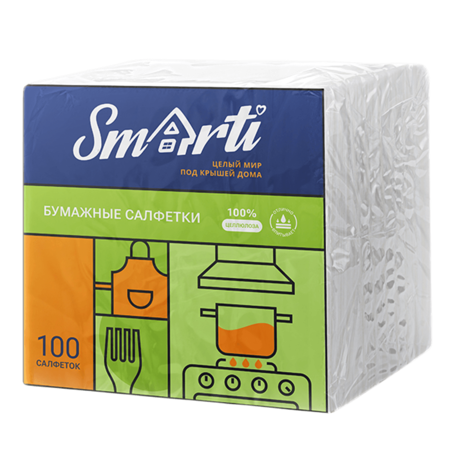 Салфетки бумажные «Smarti» 100шт