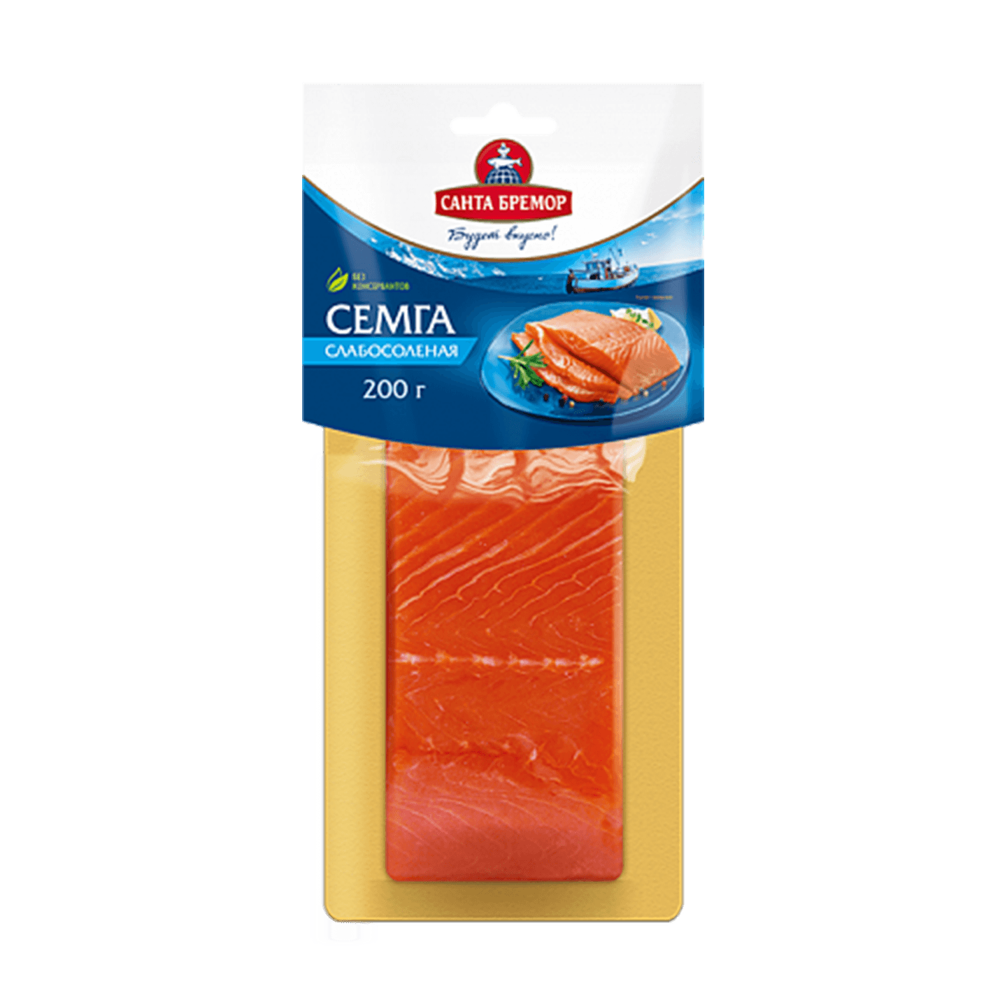 Семга слабосоленая филе-кусок «Санта Бремор»