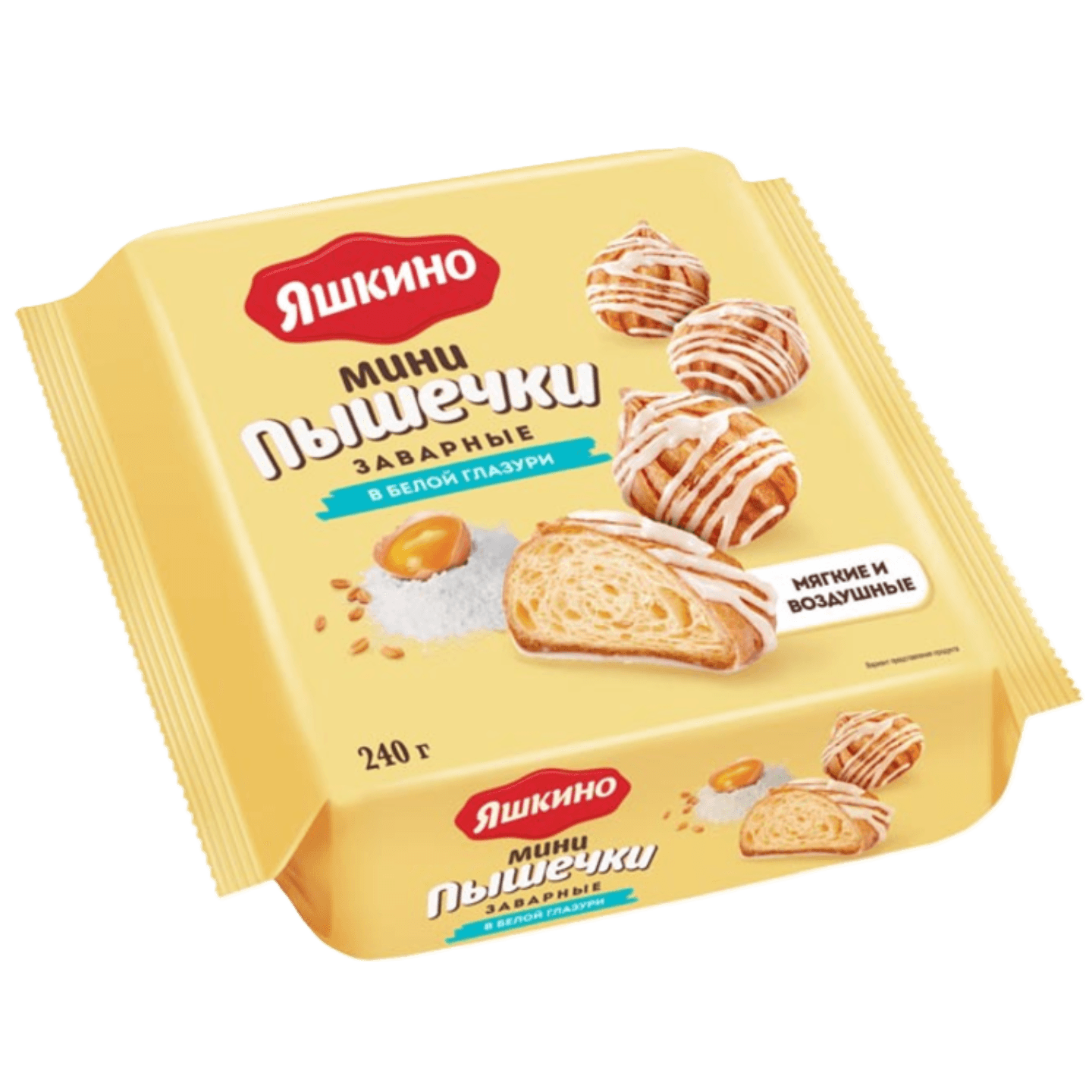 Заварные пышечки «Яшкино» в белой глазури