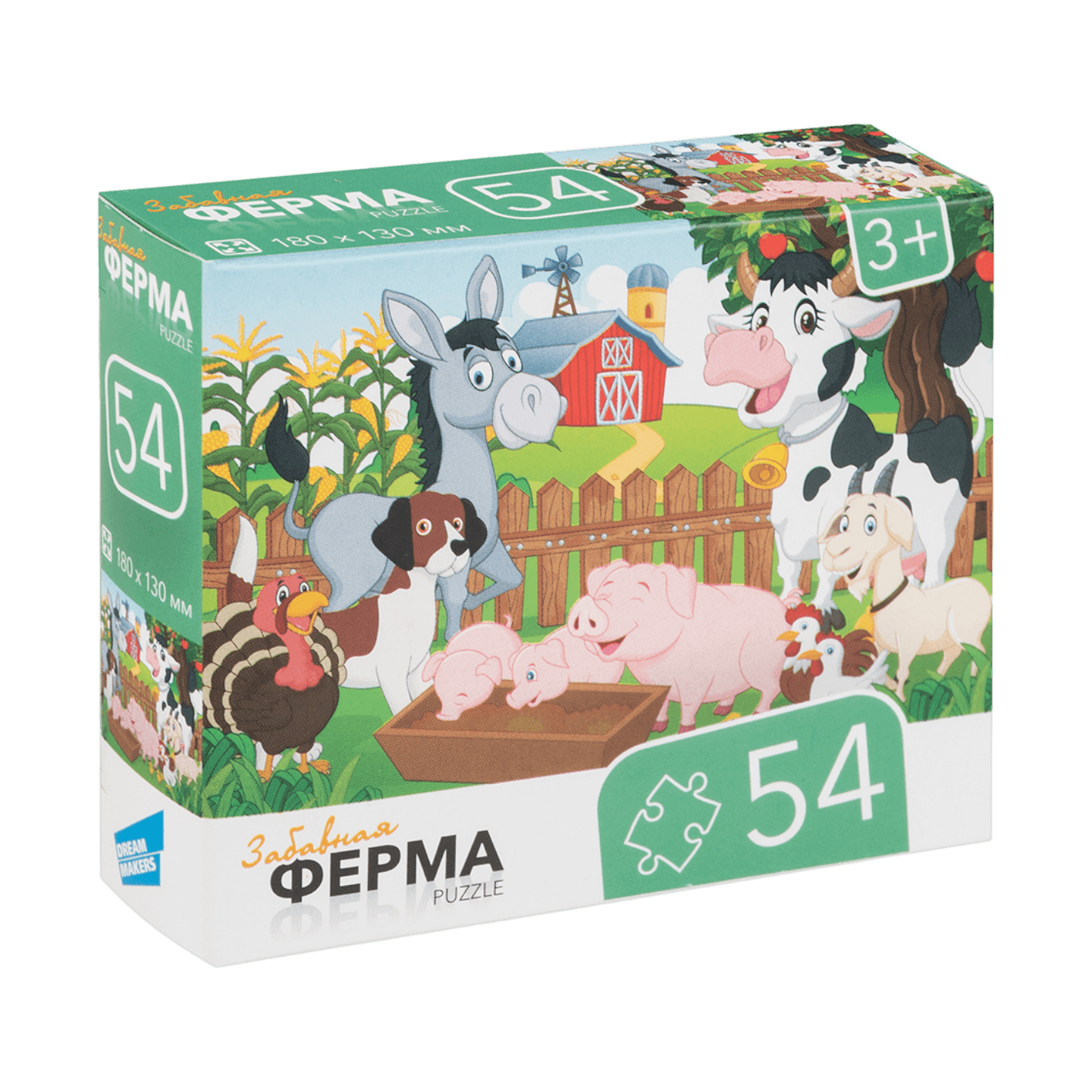 Пазлы «Забавная ферма» 54 - Мир Продуктов №3