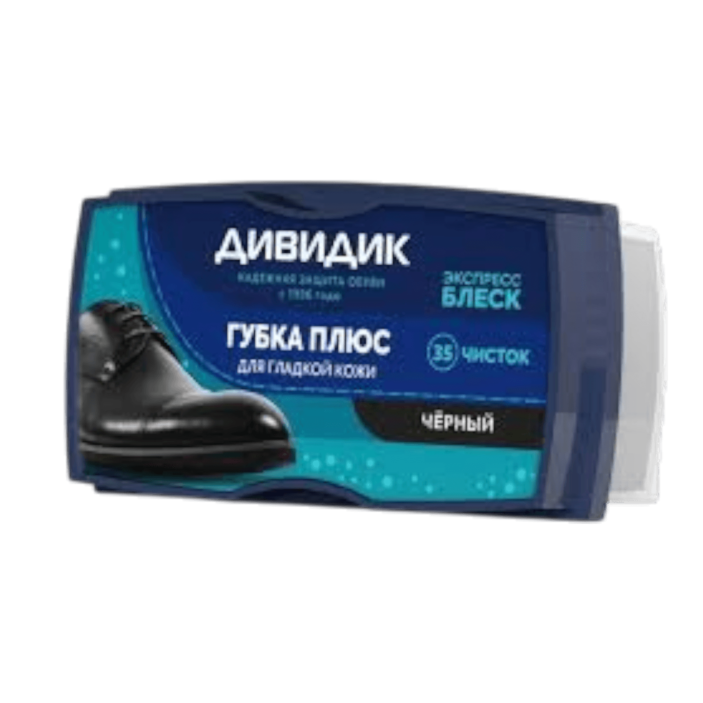 Губка для обуви «Дивик» для гладкой кожи черный