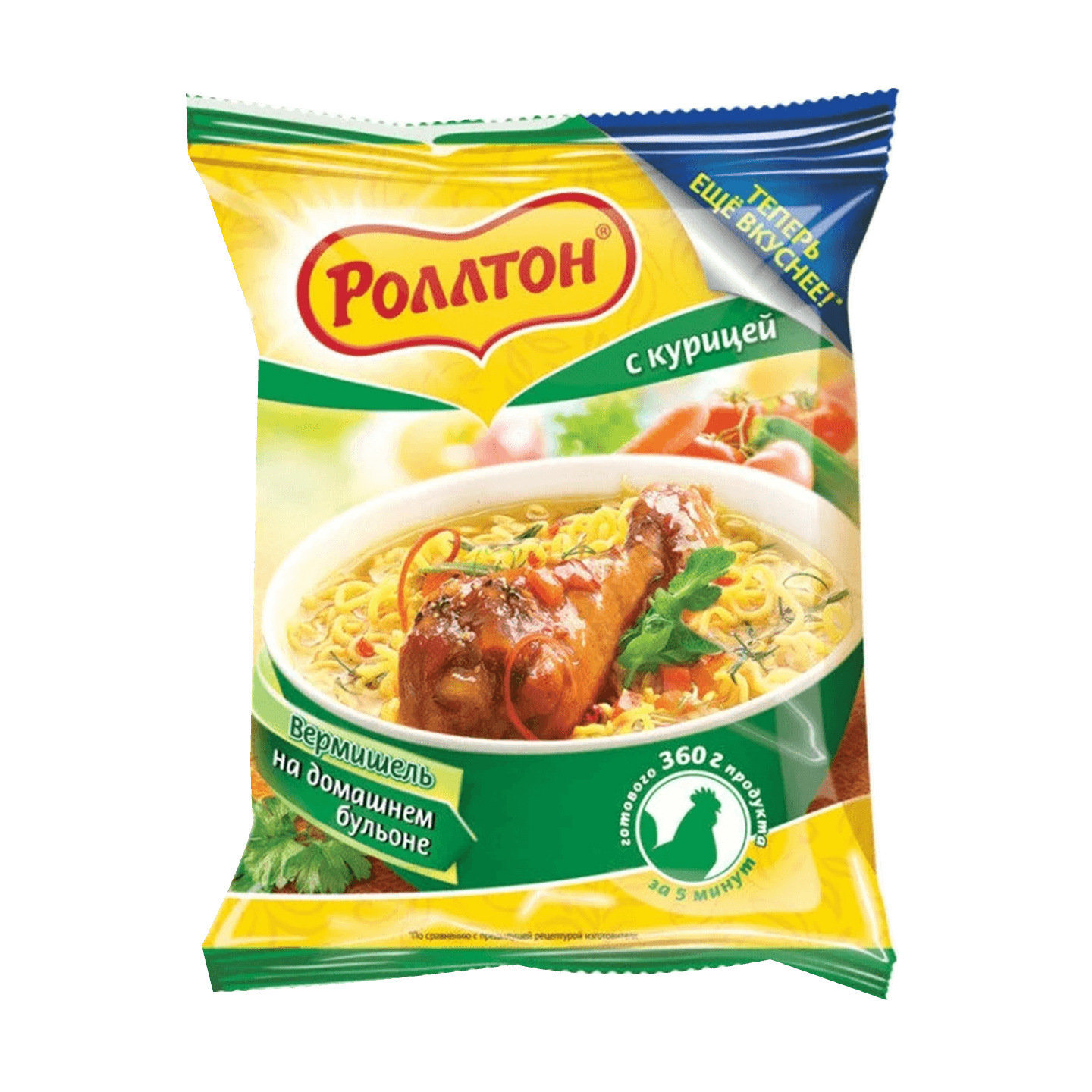 Вермишель быстрого приготовления «Роллтон» с курицей