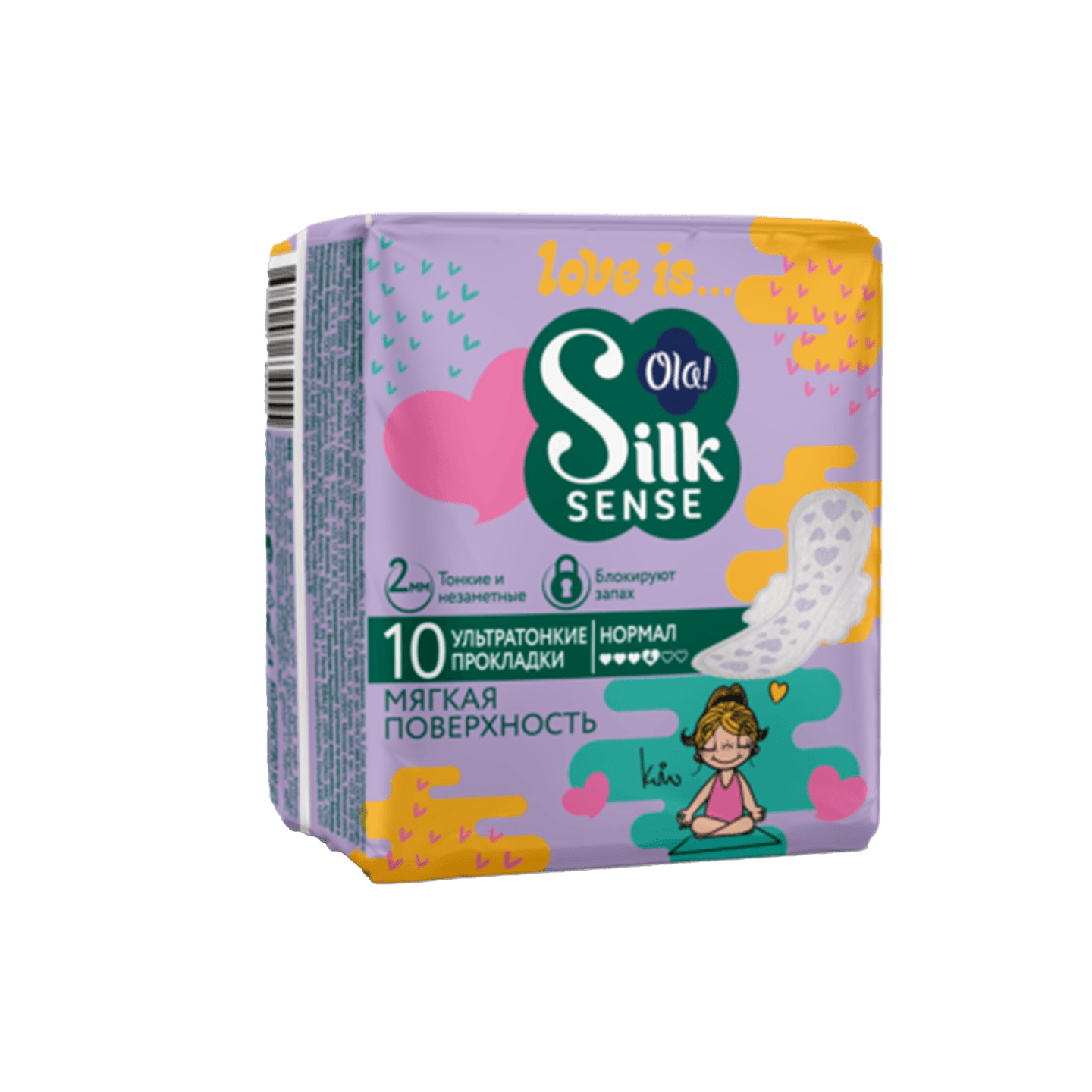 Прокладки гигиенические «Ola Silk sense» Ультратонкие 10шт нормал
