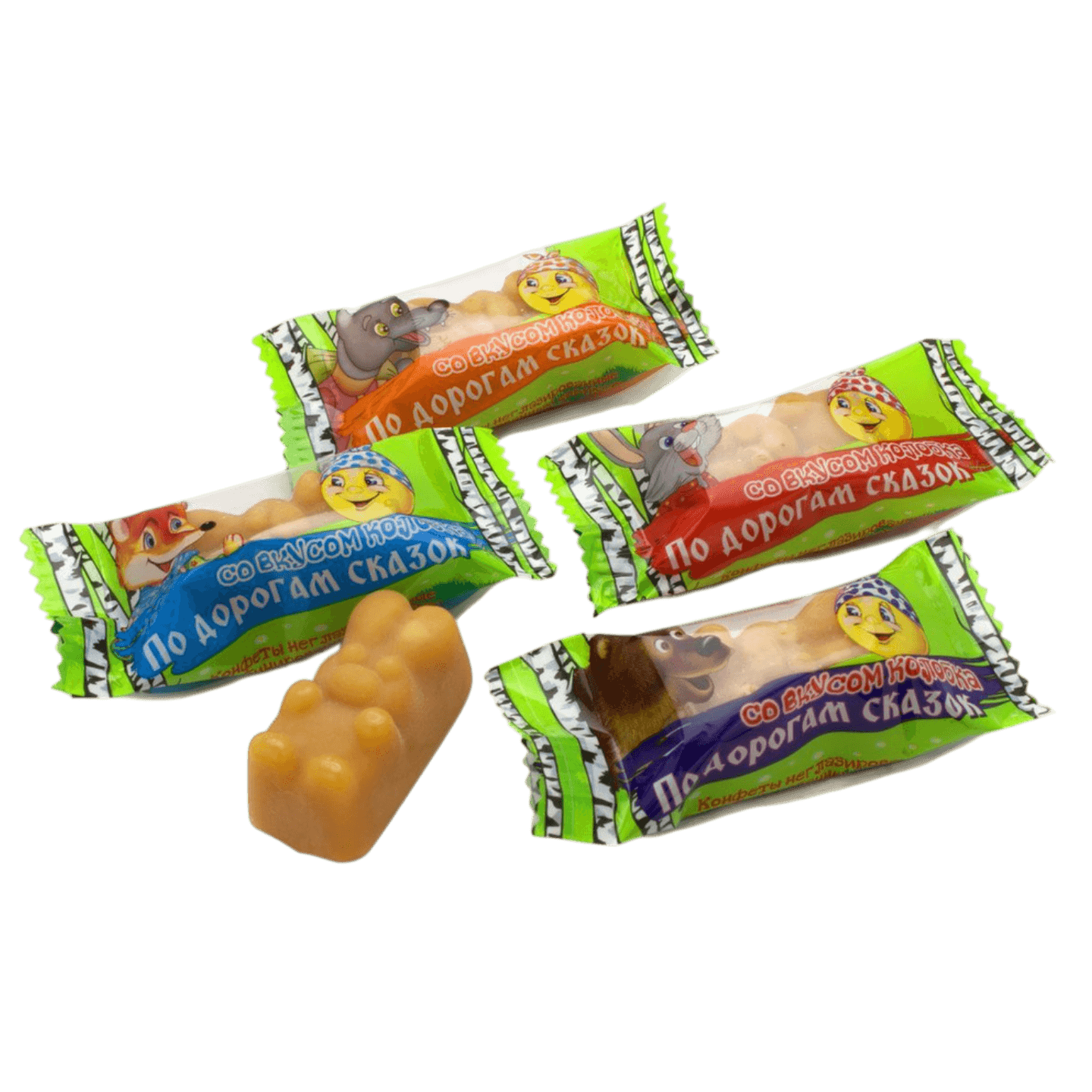 Конфеты неглазированные «По дорогам сказок со вкусом колобка»