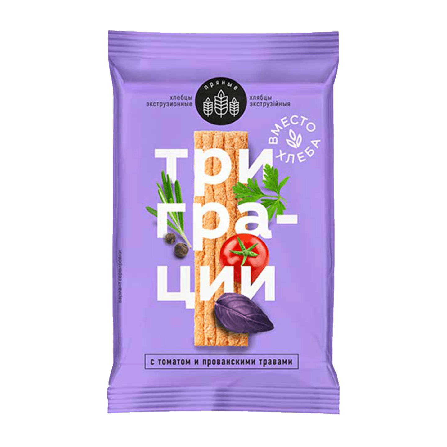 Хлебцы экструзионные «Три грации» с томатом и прованскими травами
