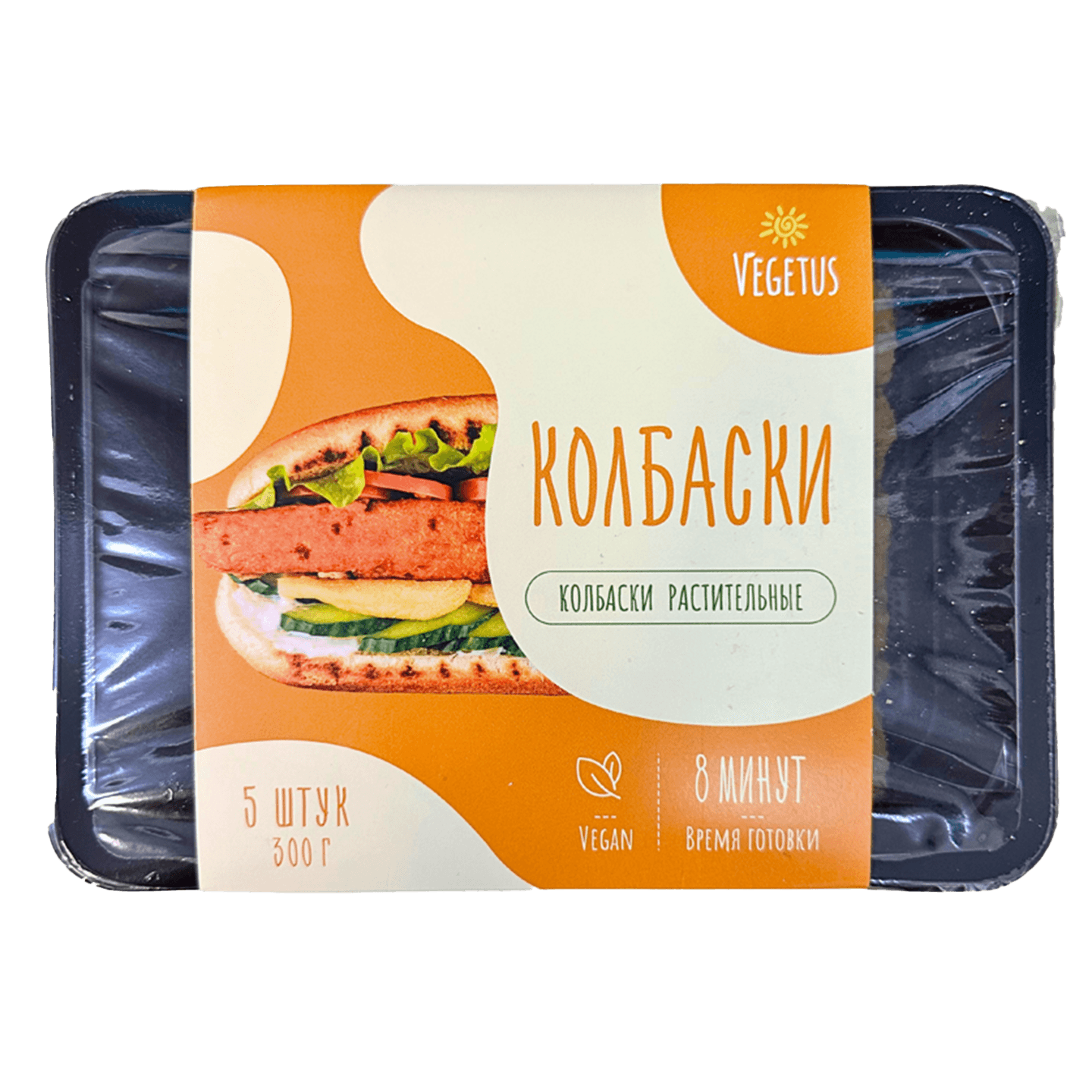 «Колбаски со вкус цыпленка» «VEGETUS» Полуфабрикат растительного происхождения замороженный