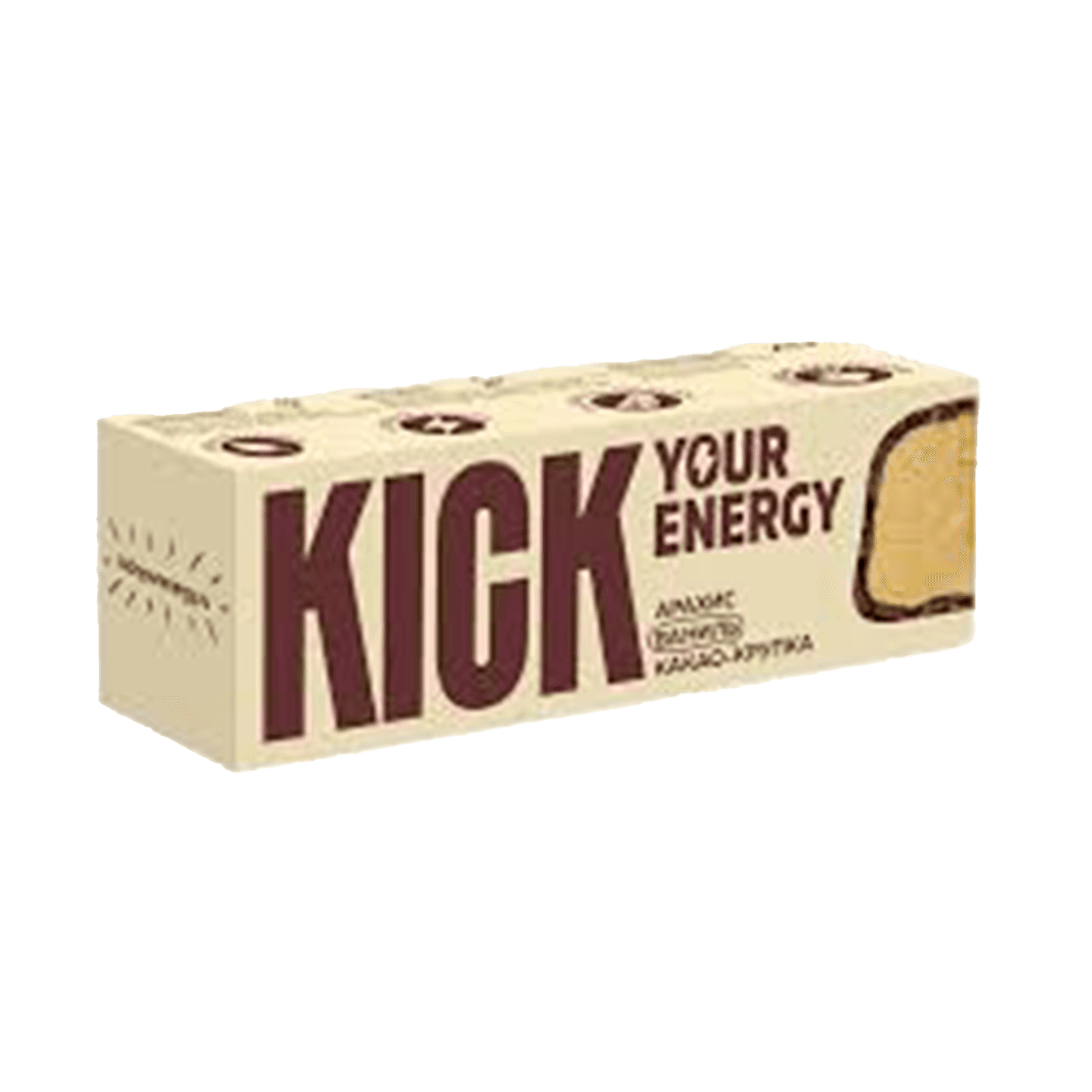 Батончик «Kick» ванильный с какао крупкой 