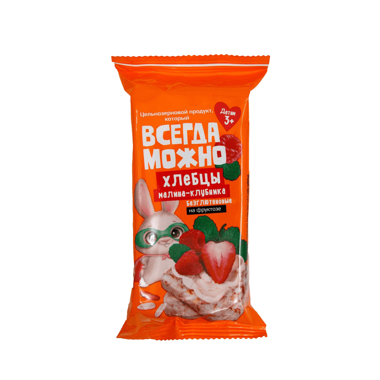 Хлебцы  «Всегда можно» детям сладкие безглютеновые Со вкусом малины и клубники