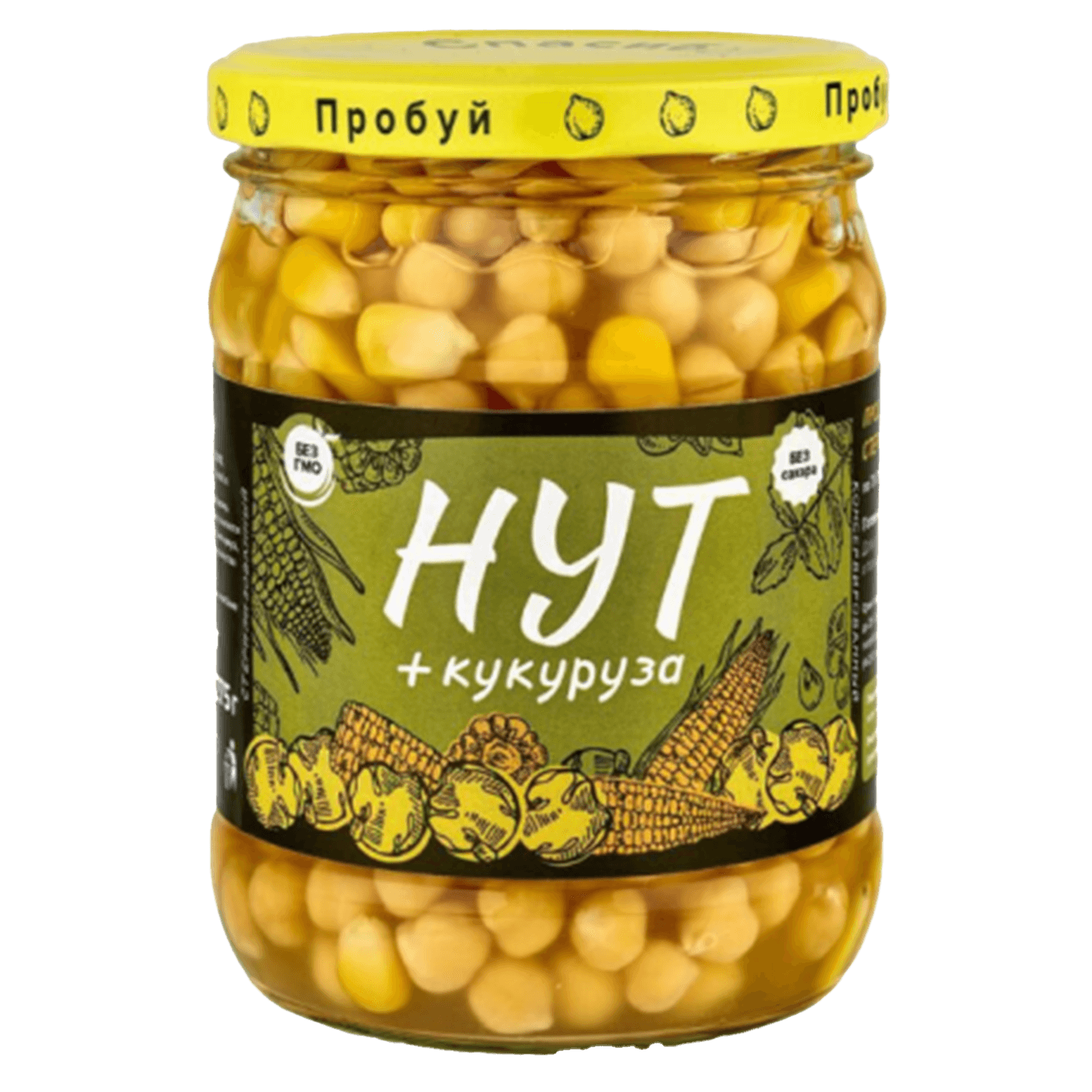 Нут консервированный стерилизованный с кукурузой 