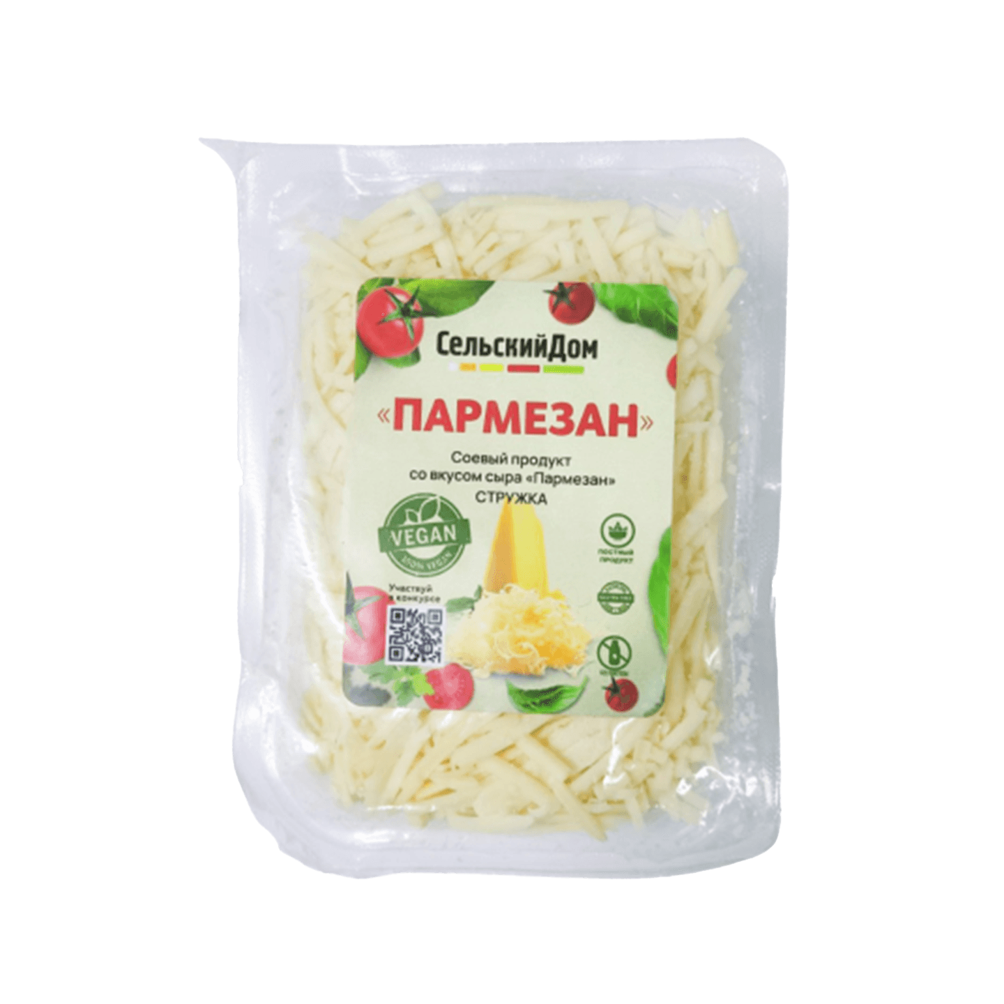 Соевый продукт со вкусом сыра «Пармезан» стружка 