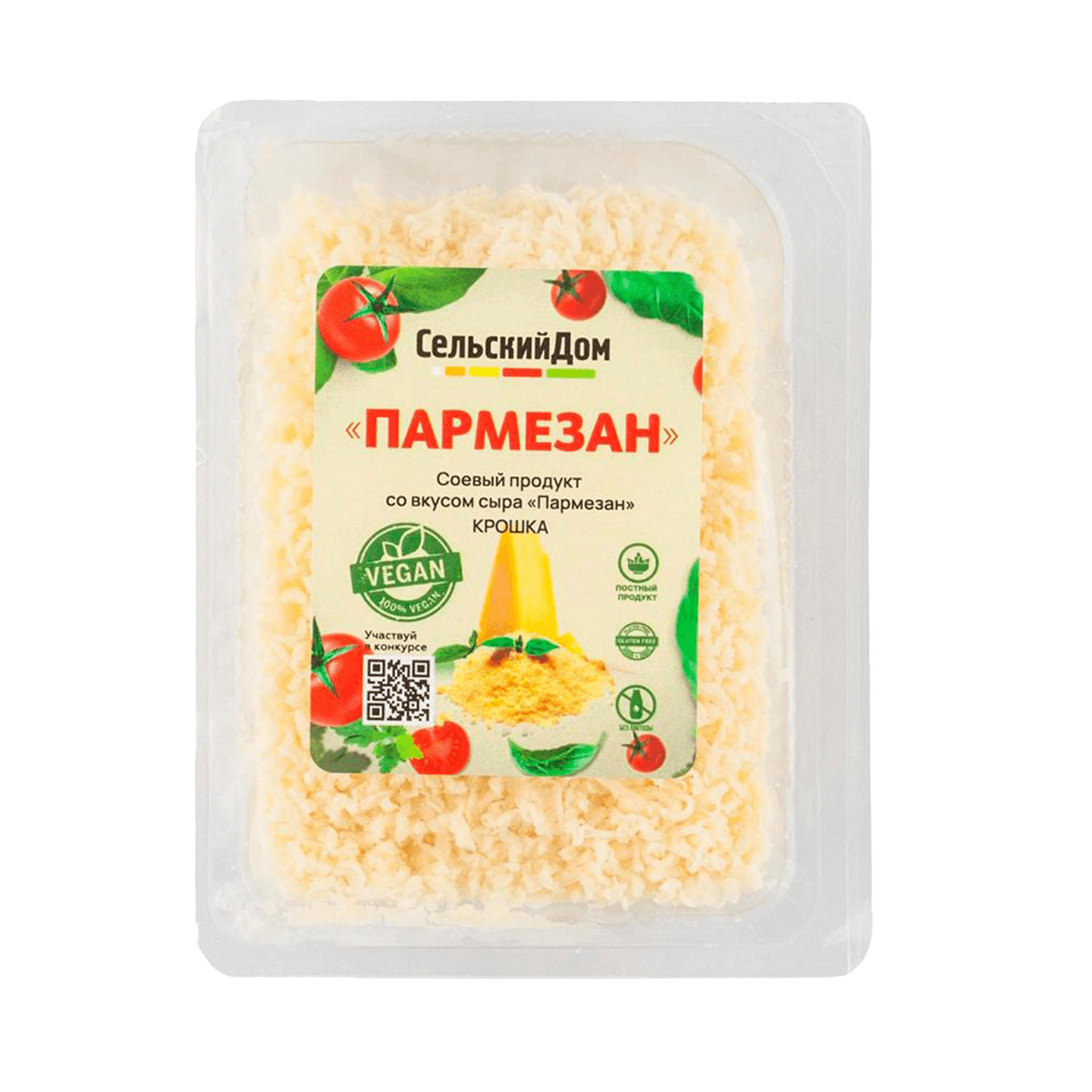 Соевый продукт со вкусом сыра «Пармезан» крошка