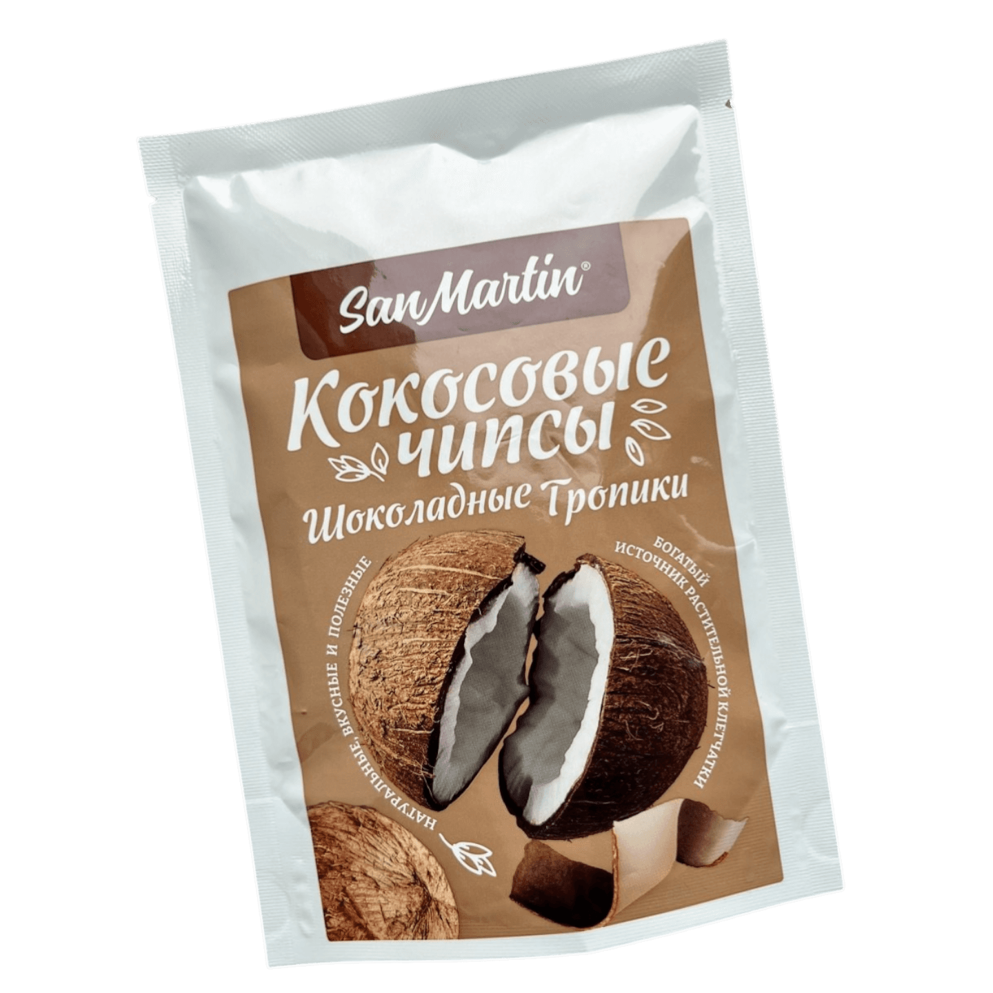 Кокосовые чипсы Шоколадные тропики «San Martin»