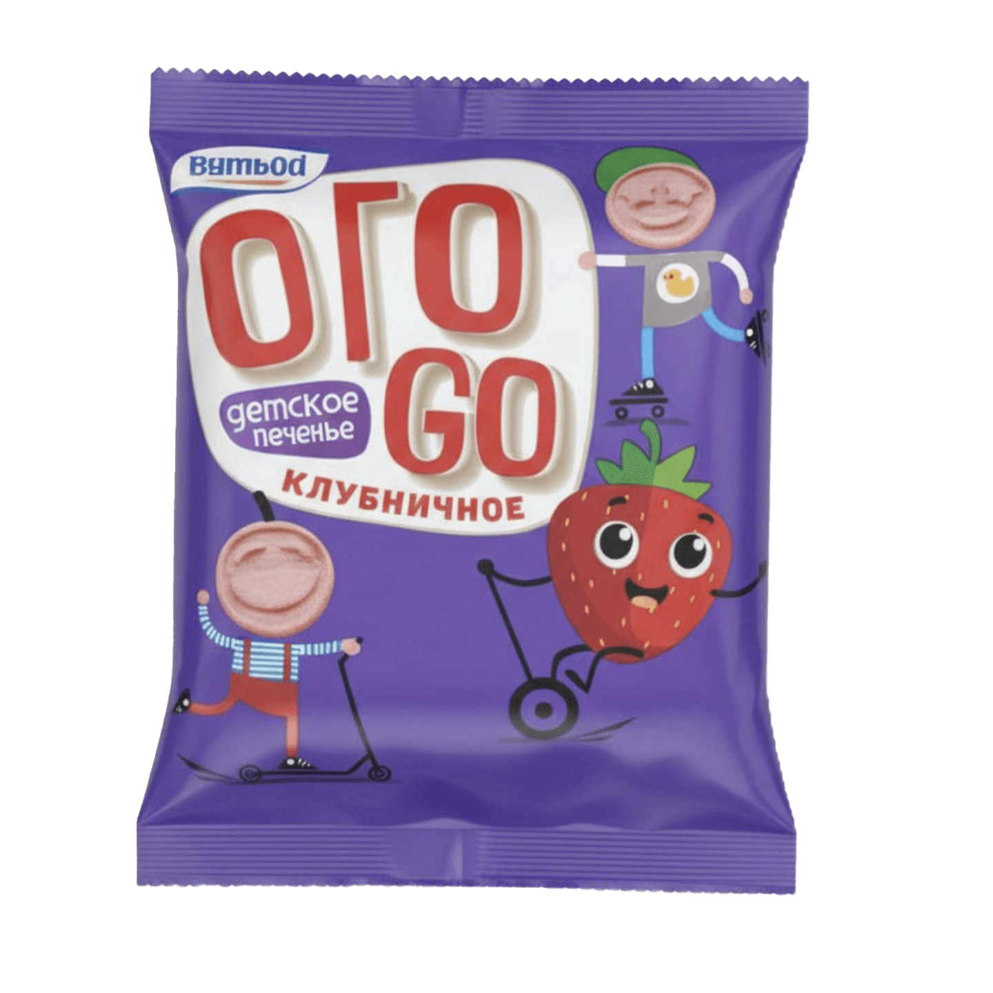 Печенье сахарное детское «Ого-го» клубничное
