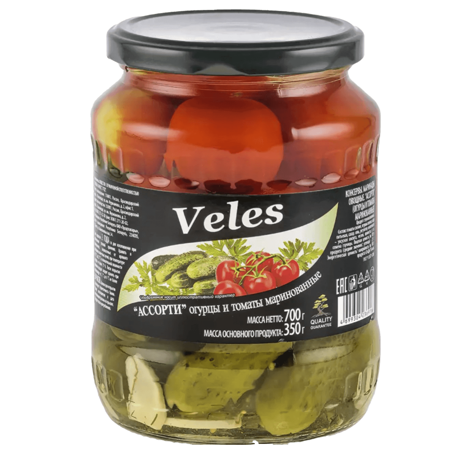Ассорти «Veles» огурцы и томаты маринованные - Мир Продуктов №3