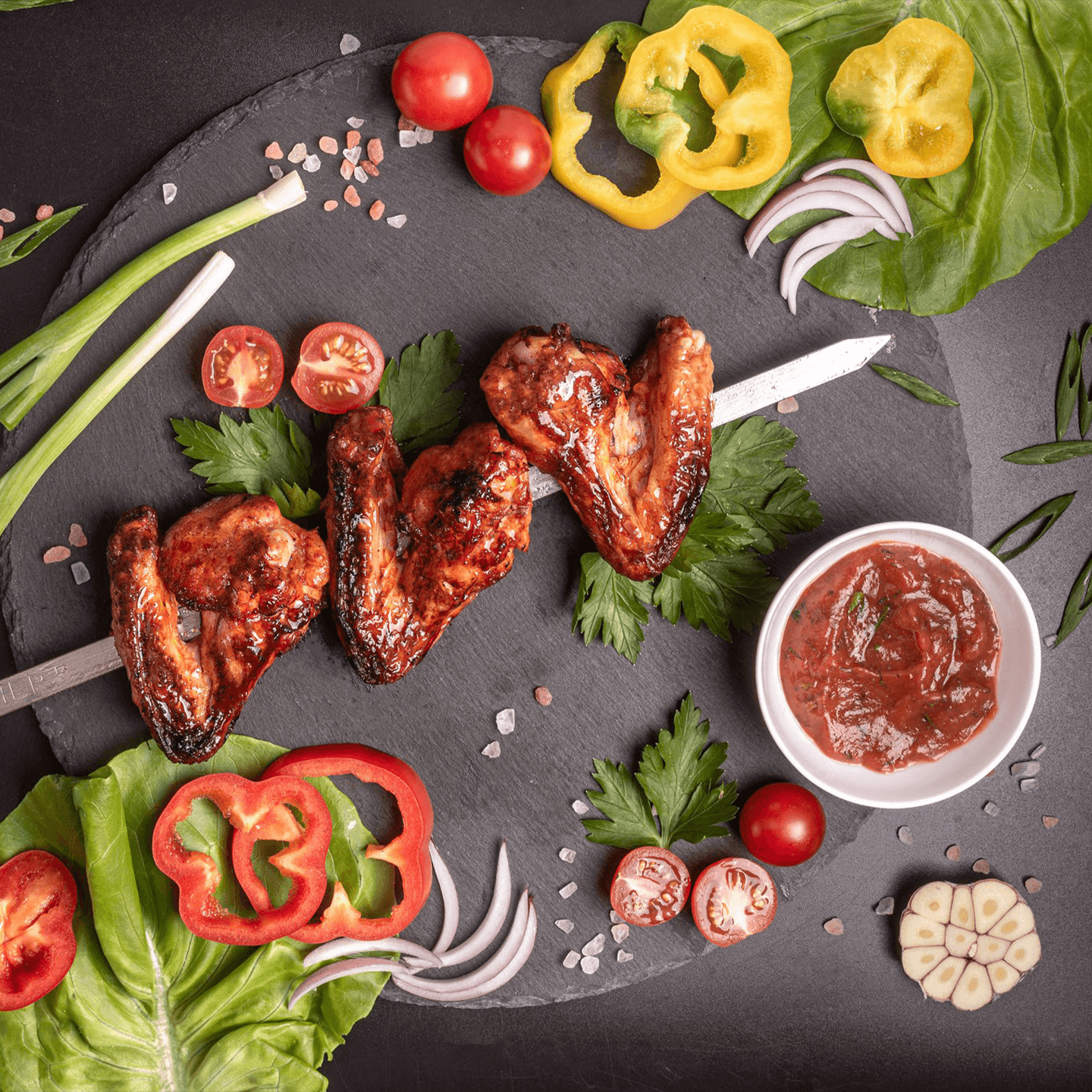 Шашлык из куриных крылышек