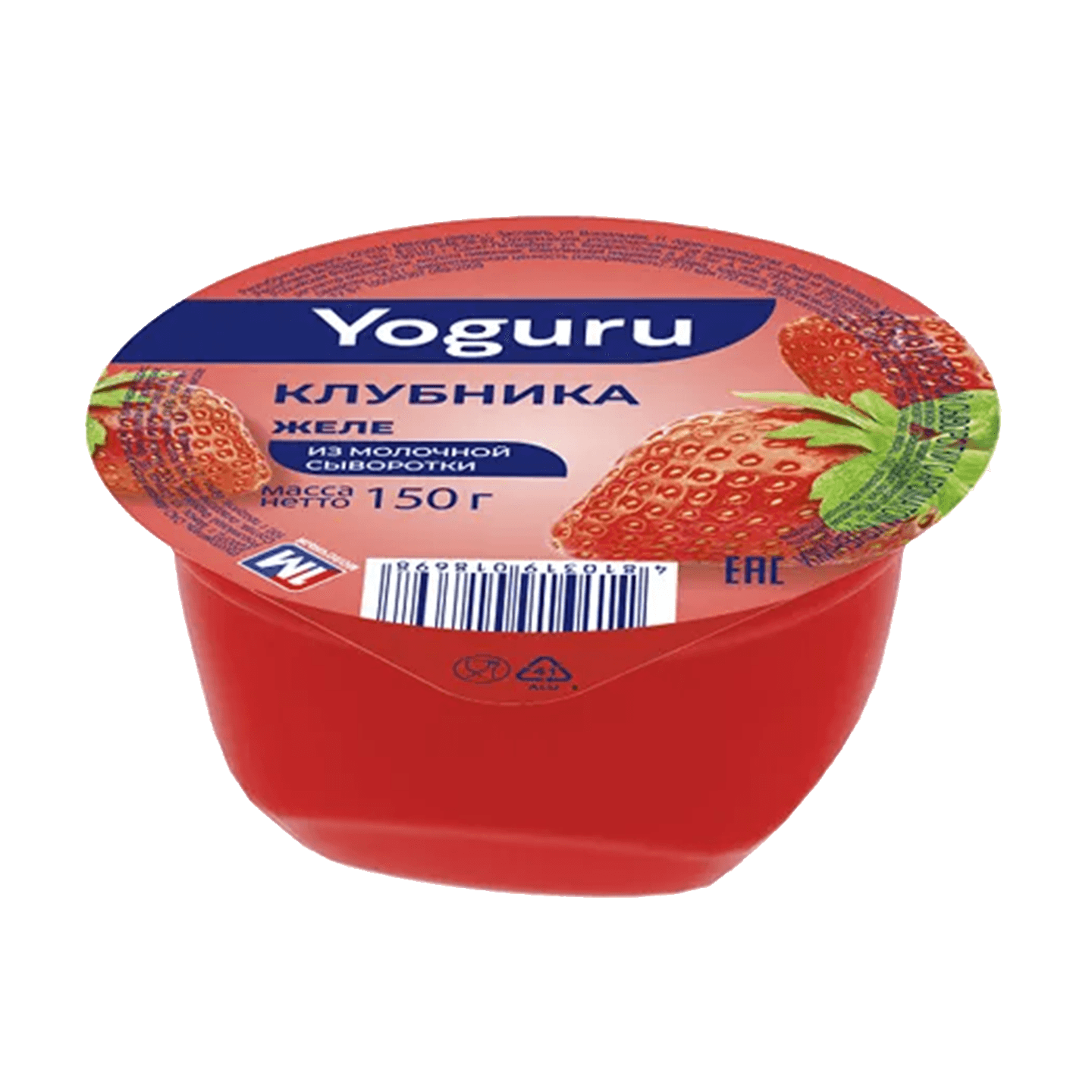 Желе из молочной сыворотки «Yoguru» аромат клубники