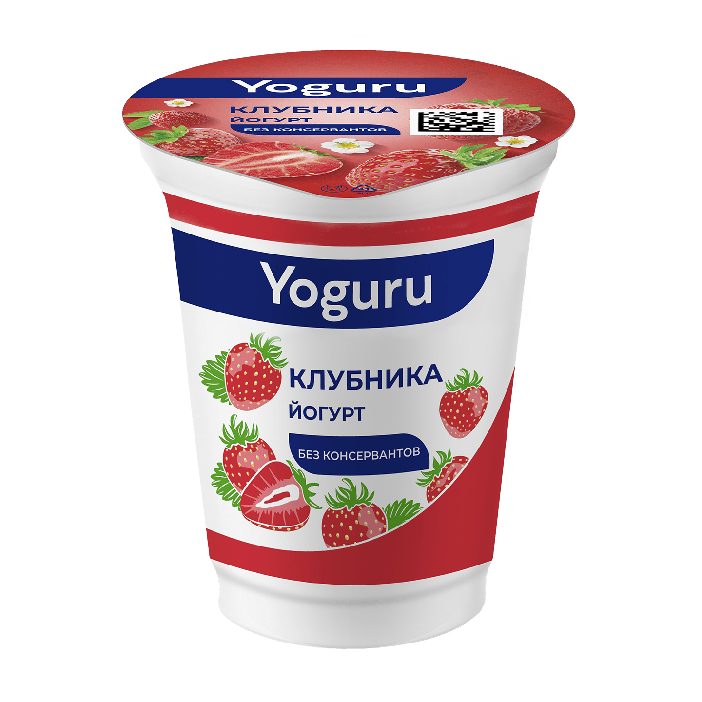 Йогурт «Yoguru» 1,5% с наполнителем клубника 